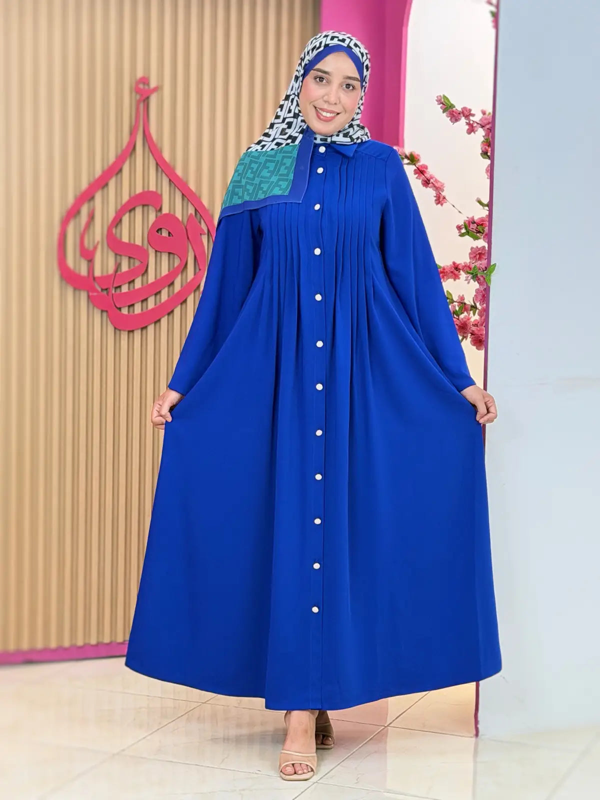 فستان ريماس ازرق