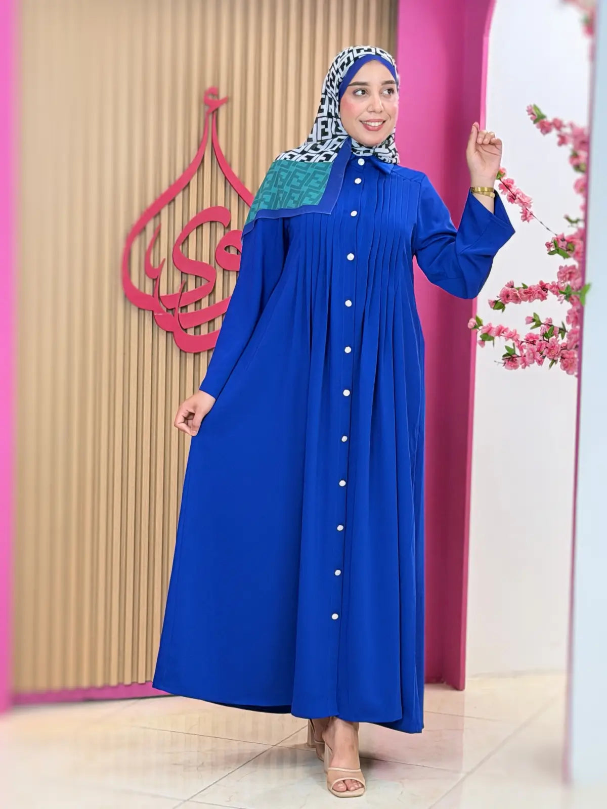 فستان ريماس ازرق