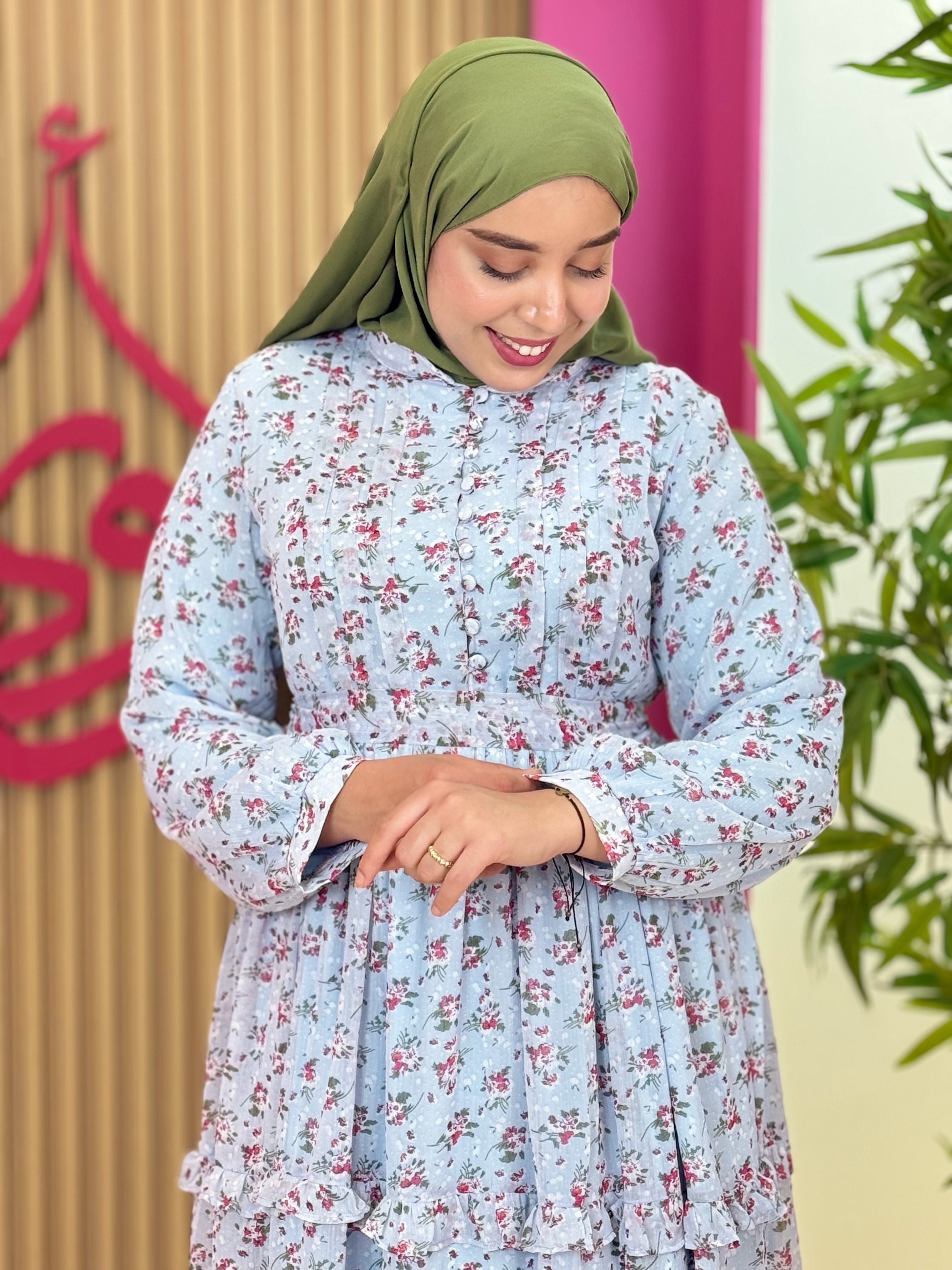 فستان نسمة أزرق سماوي