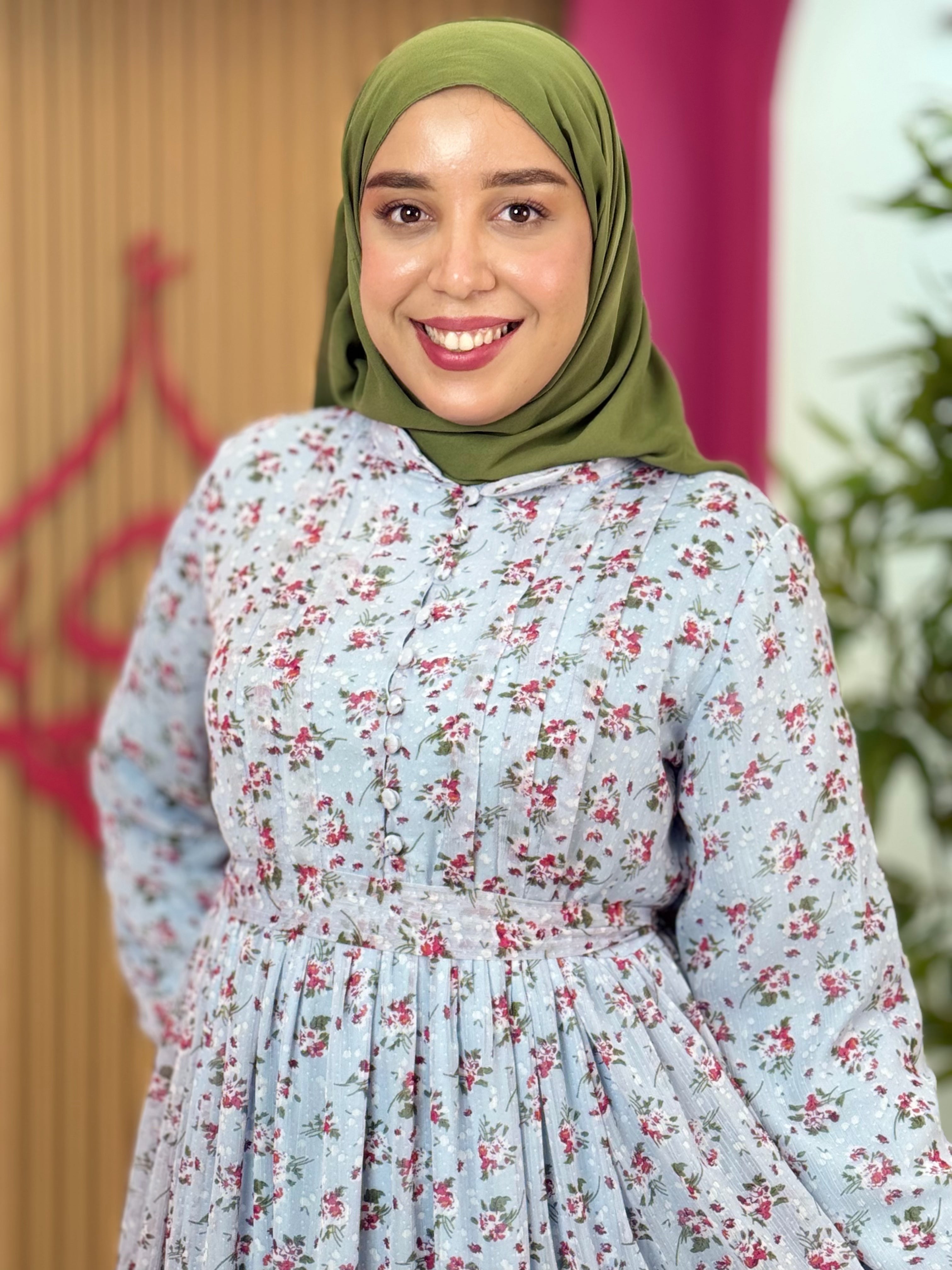 فستان نسمة أزرق سماوي