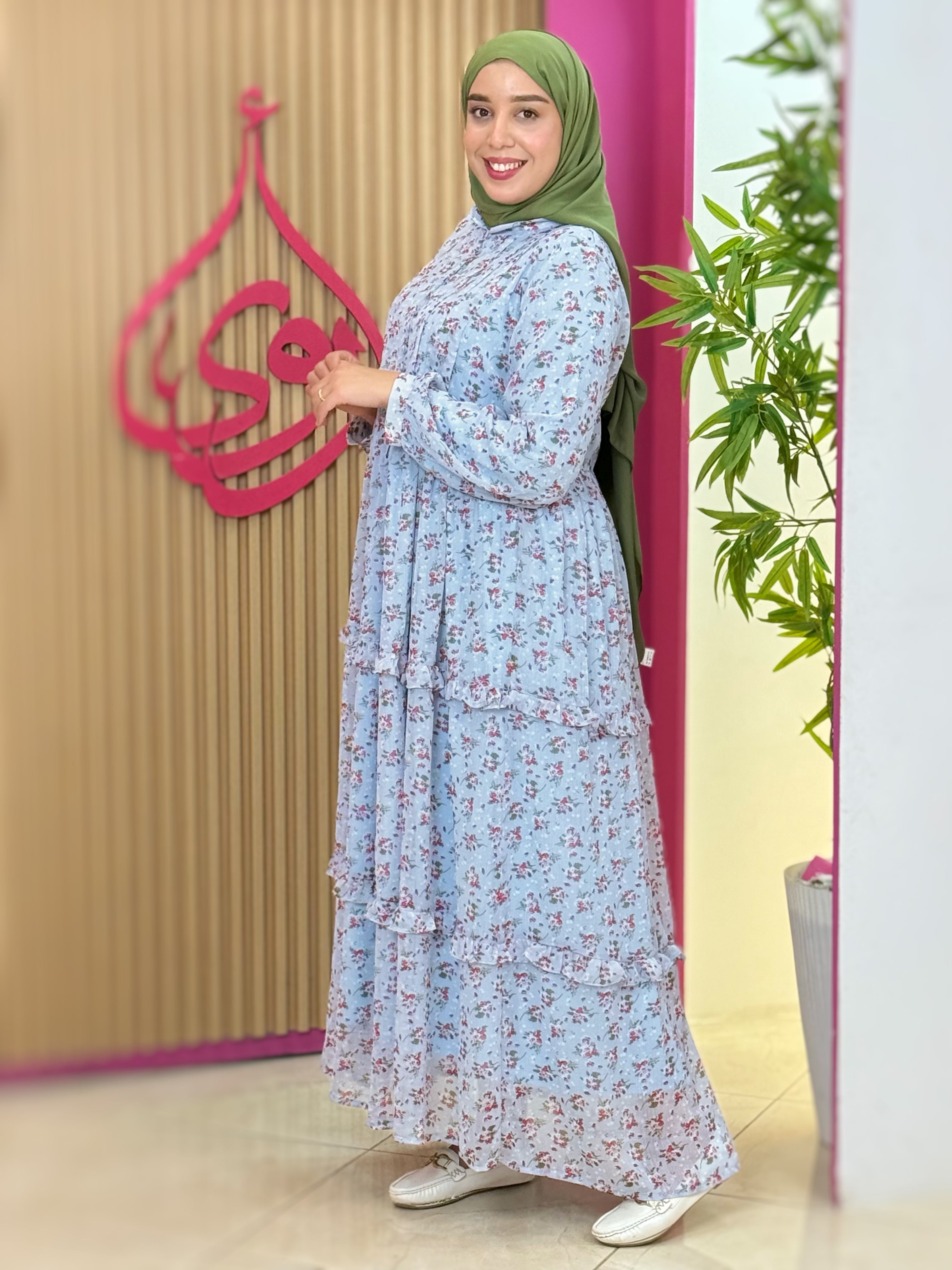 فستان نسمة أزرق سماوي