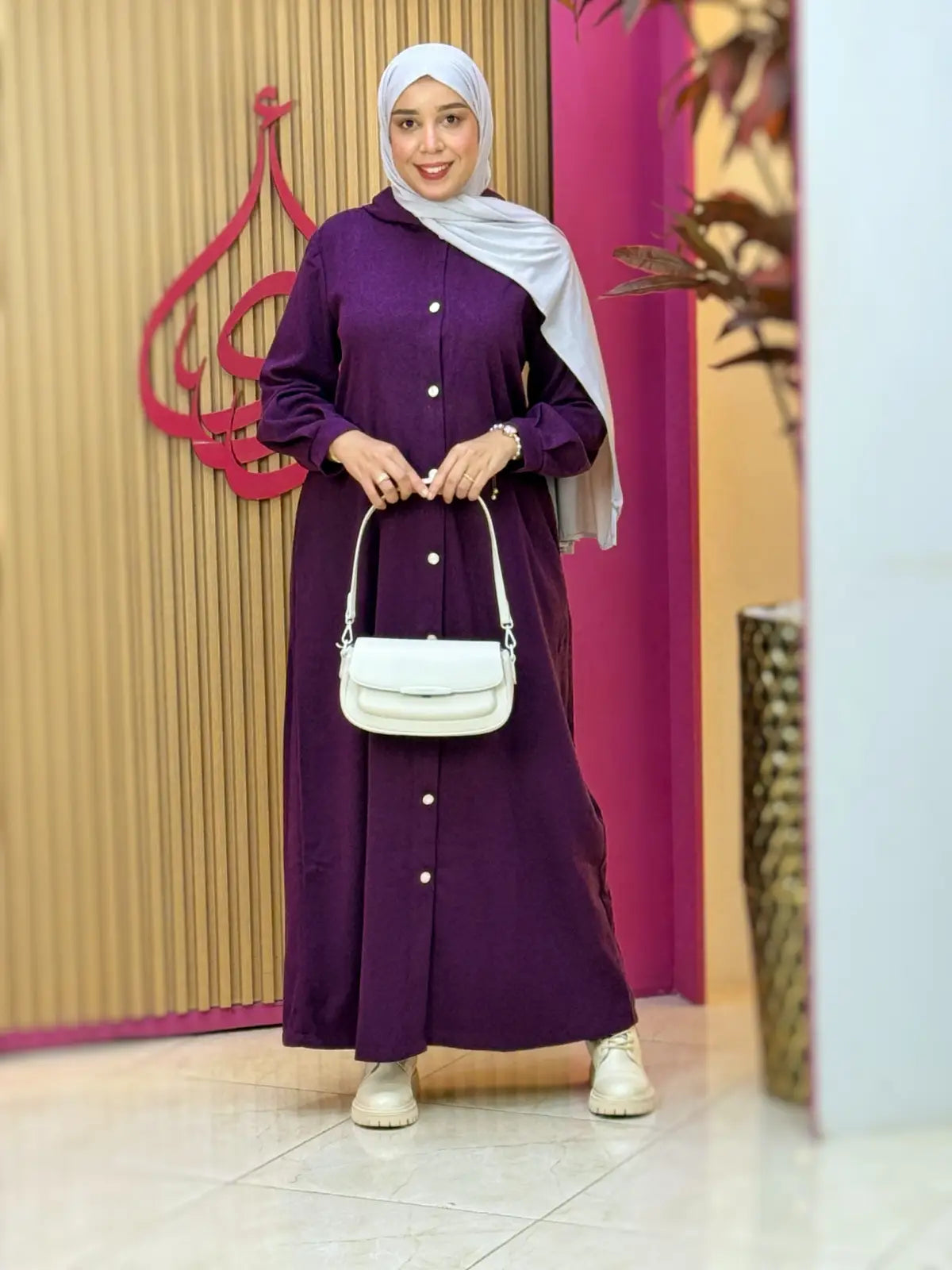 فستان ليلى بنفسجي