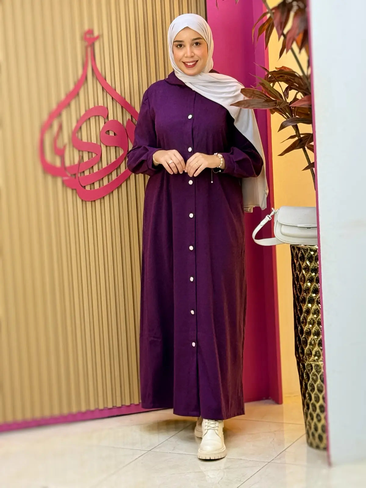 فستان ليلى بنفسجي