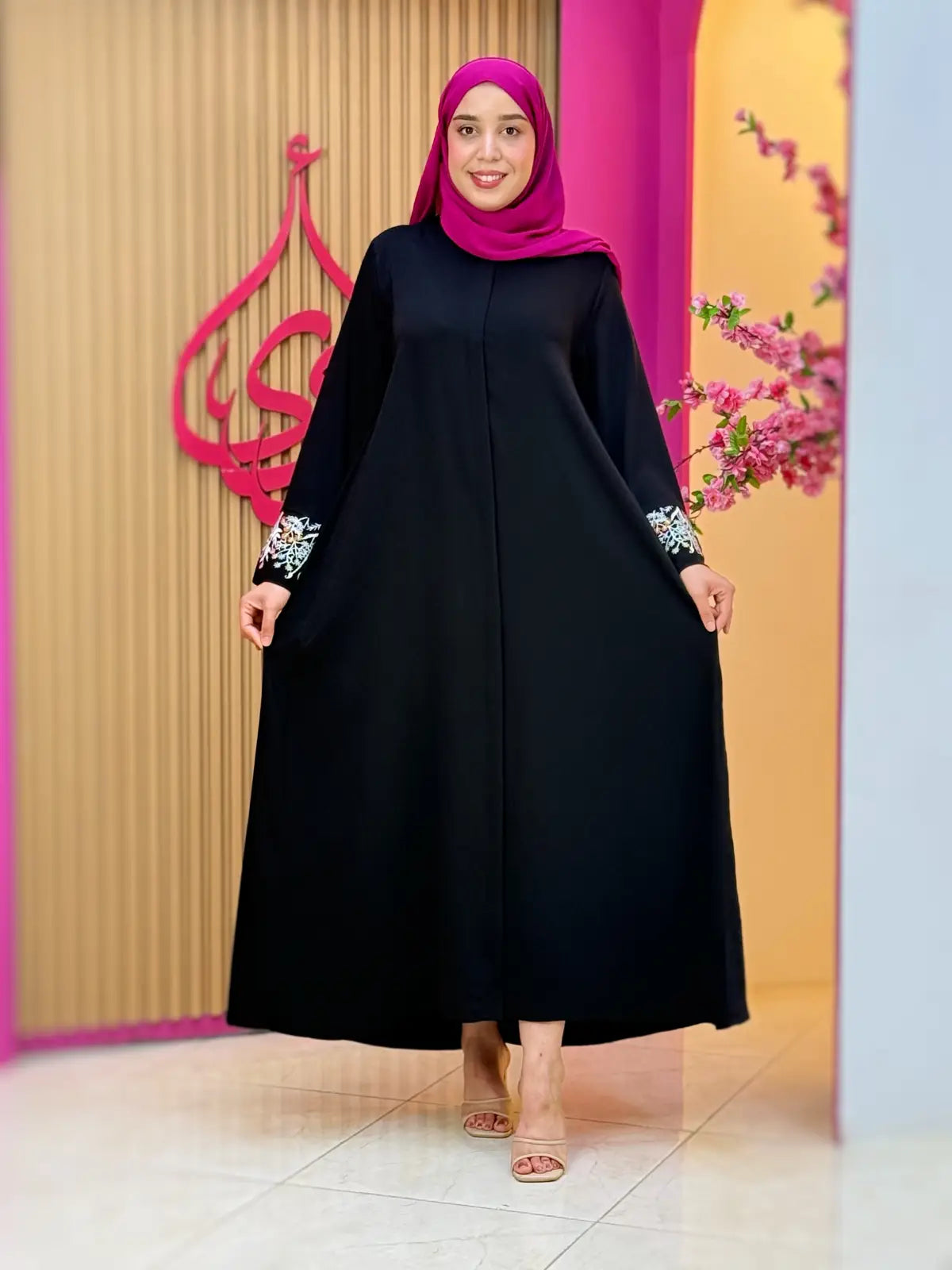 عباية بسمة أسود