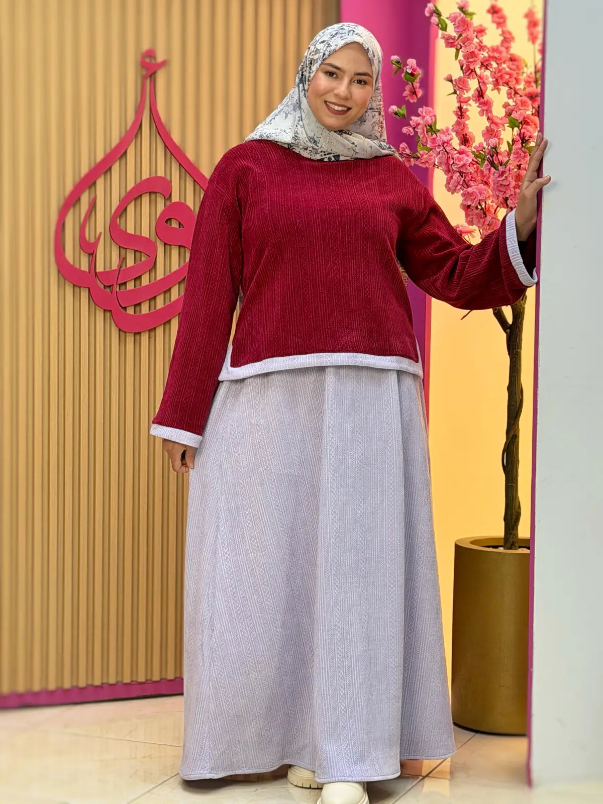 طقم ربى أحمر