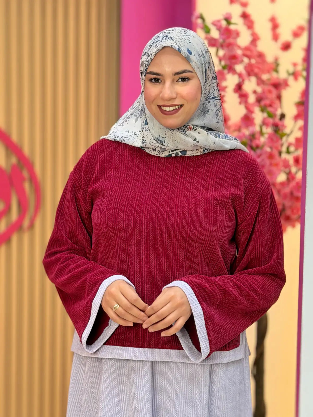طقم ربى أحمر