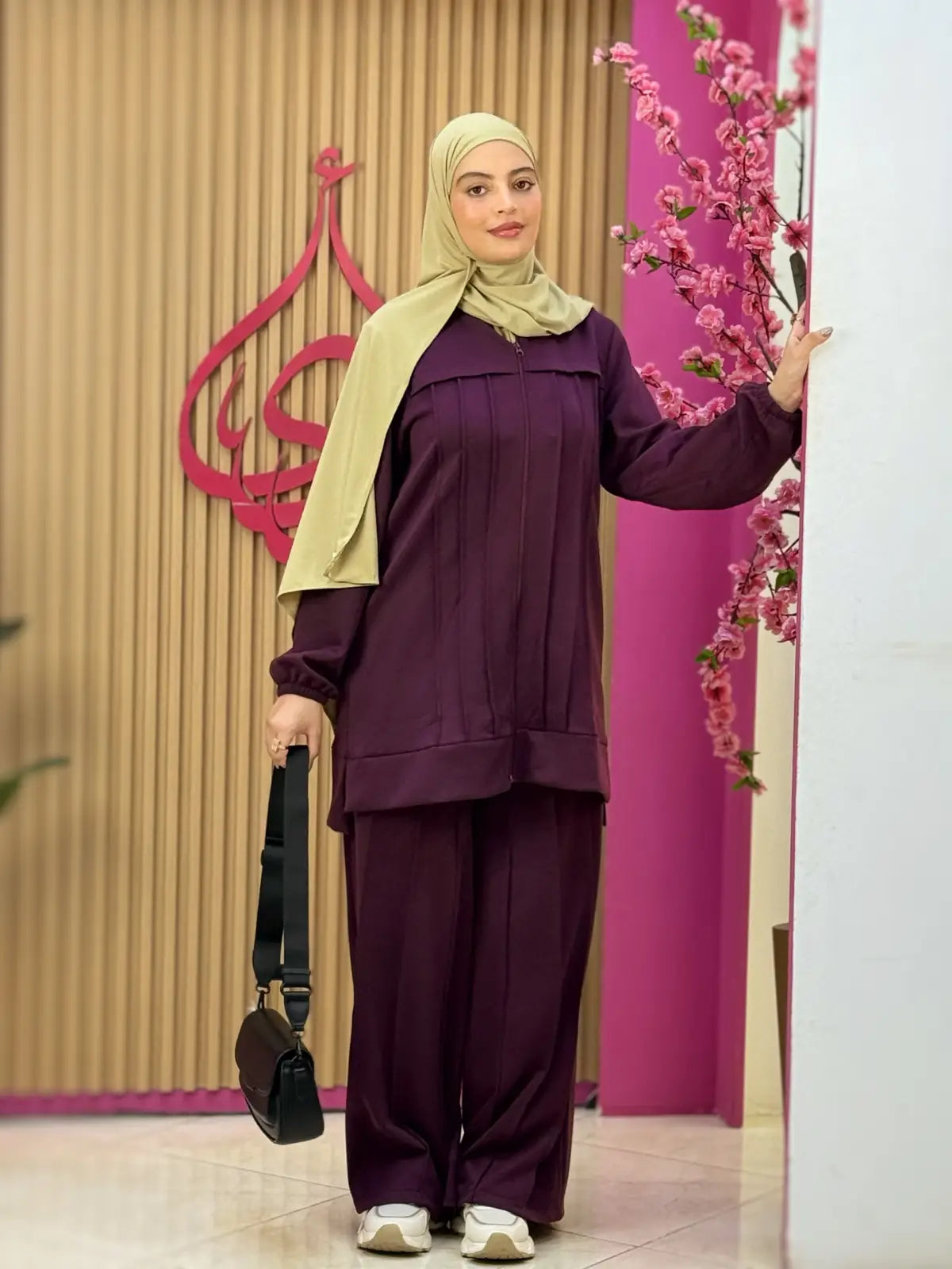 طقم ريم بنفسجي