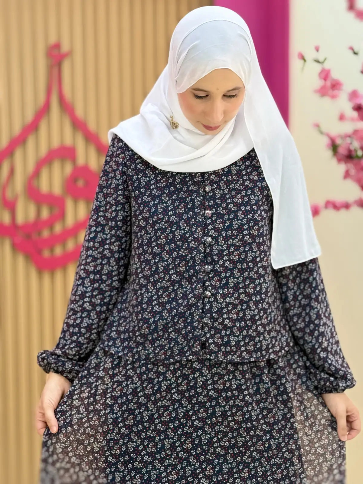 طقم جمانة أزرق