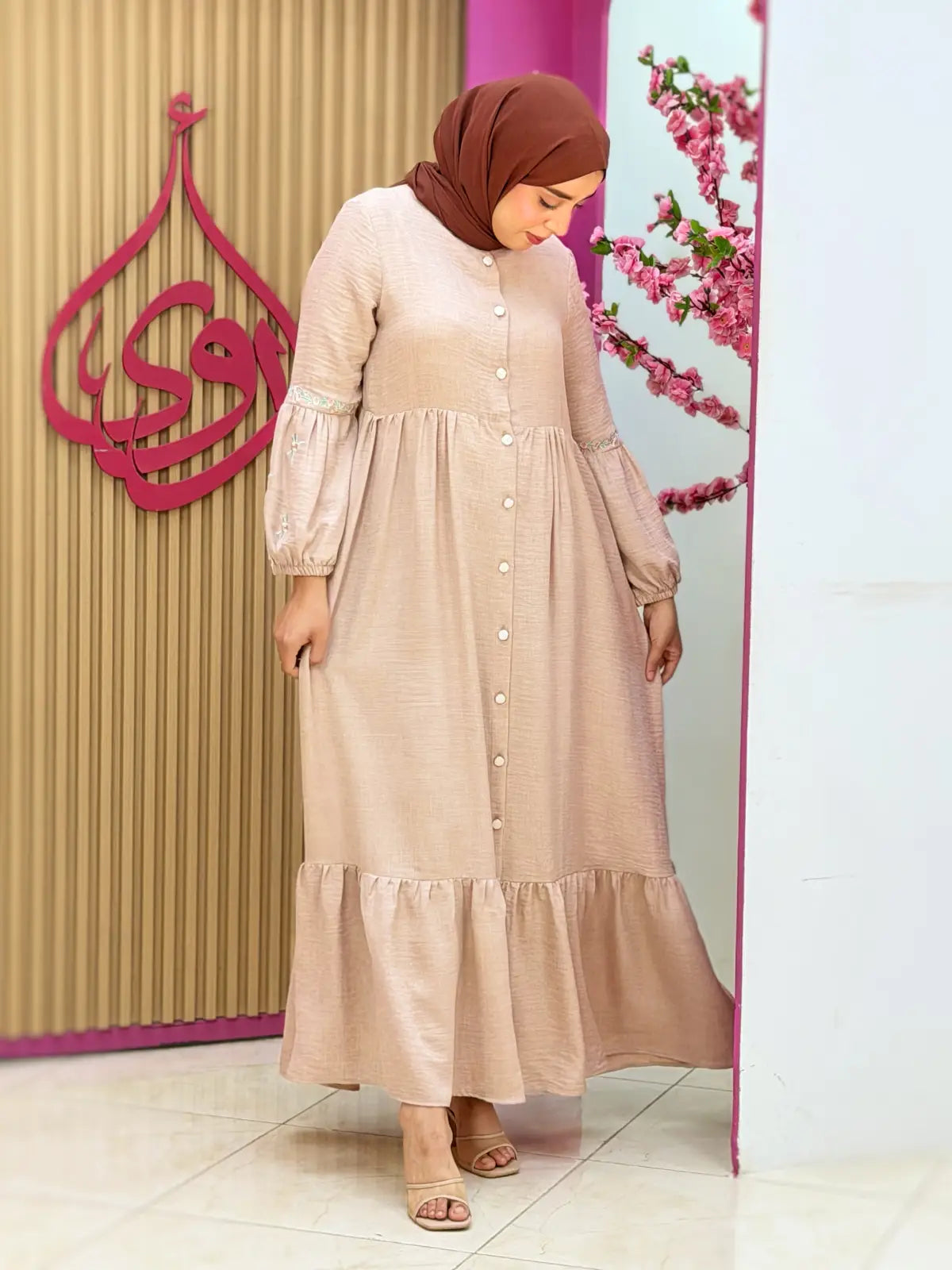 فستان ورود بيج