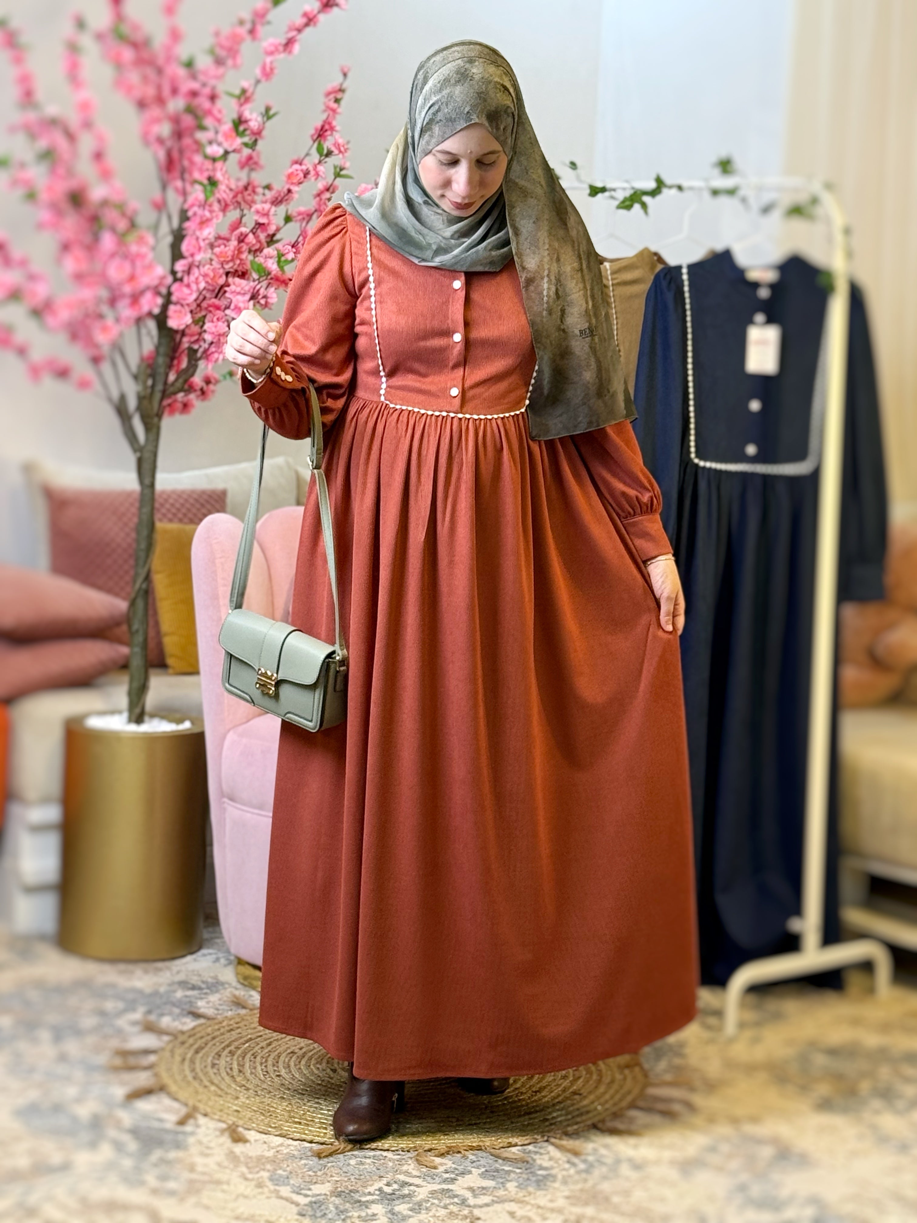 Robe SANDIA Rouge Brique