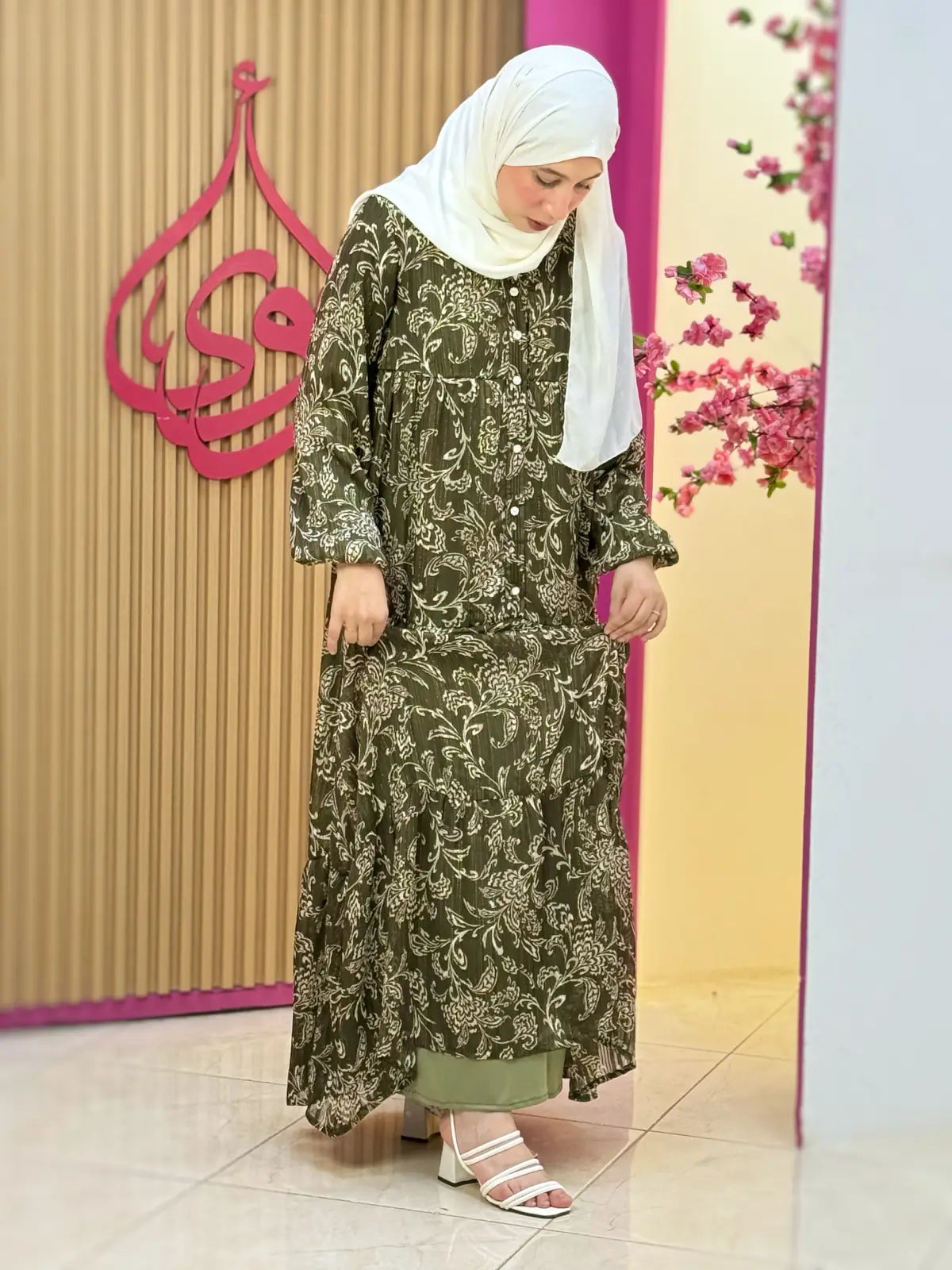 فستان جنة أخضر