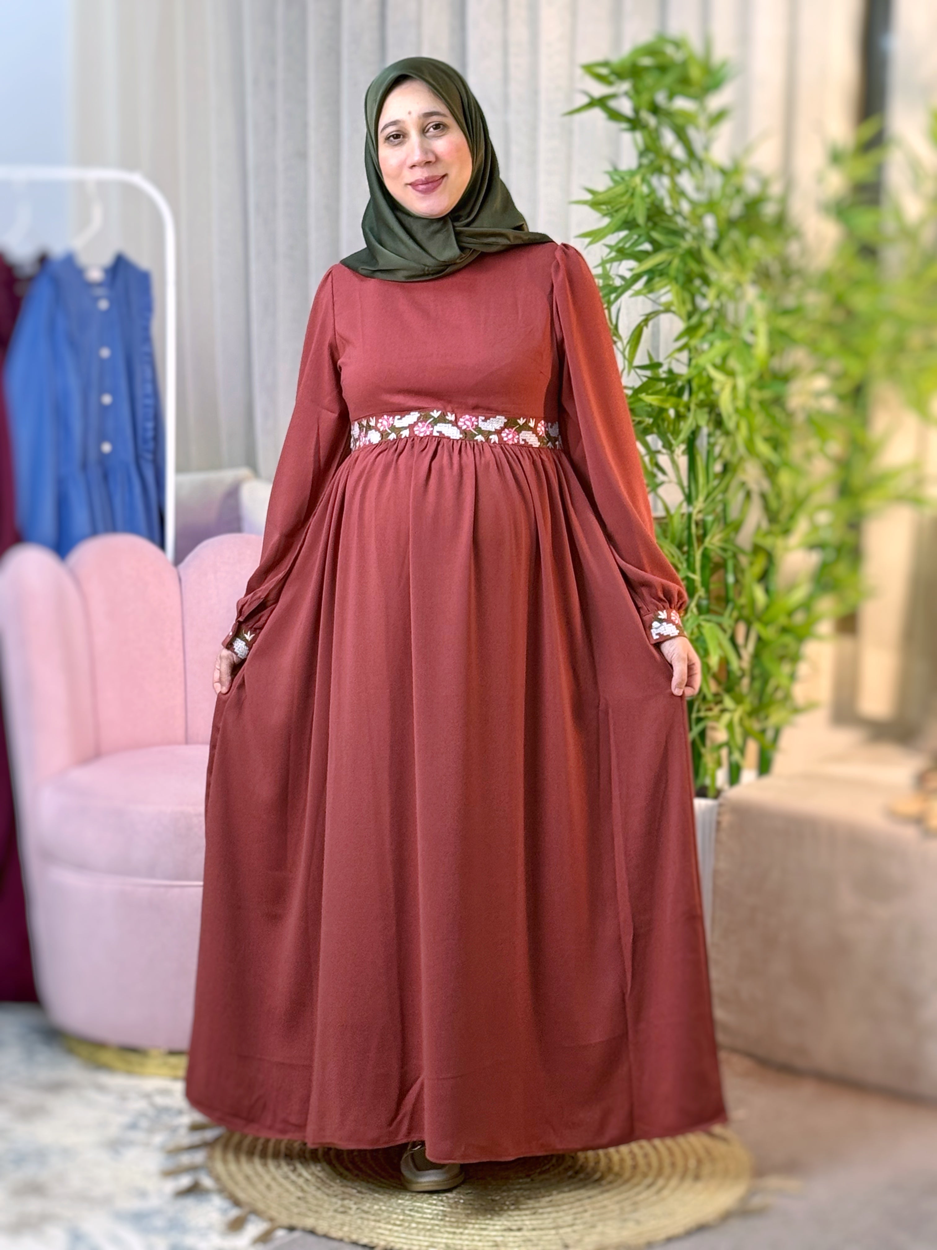 Robe FIRDAOUS Rouge Brique