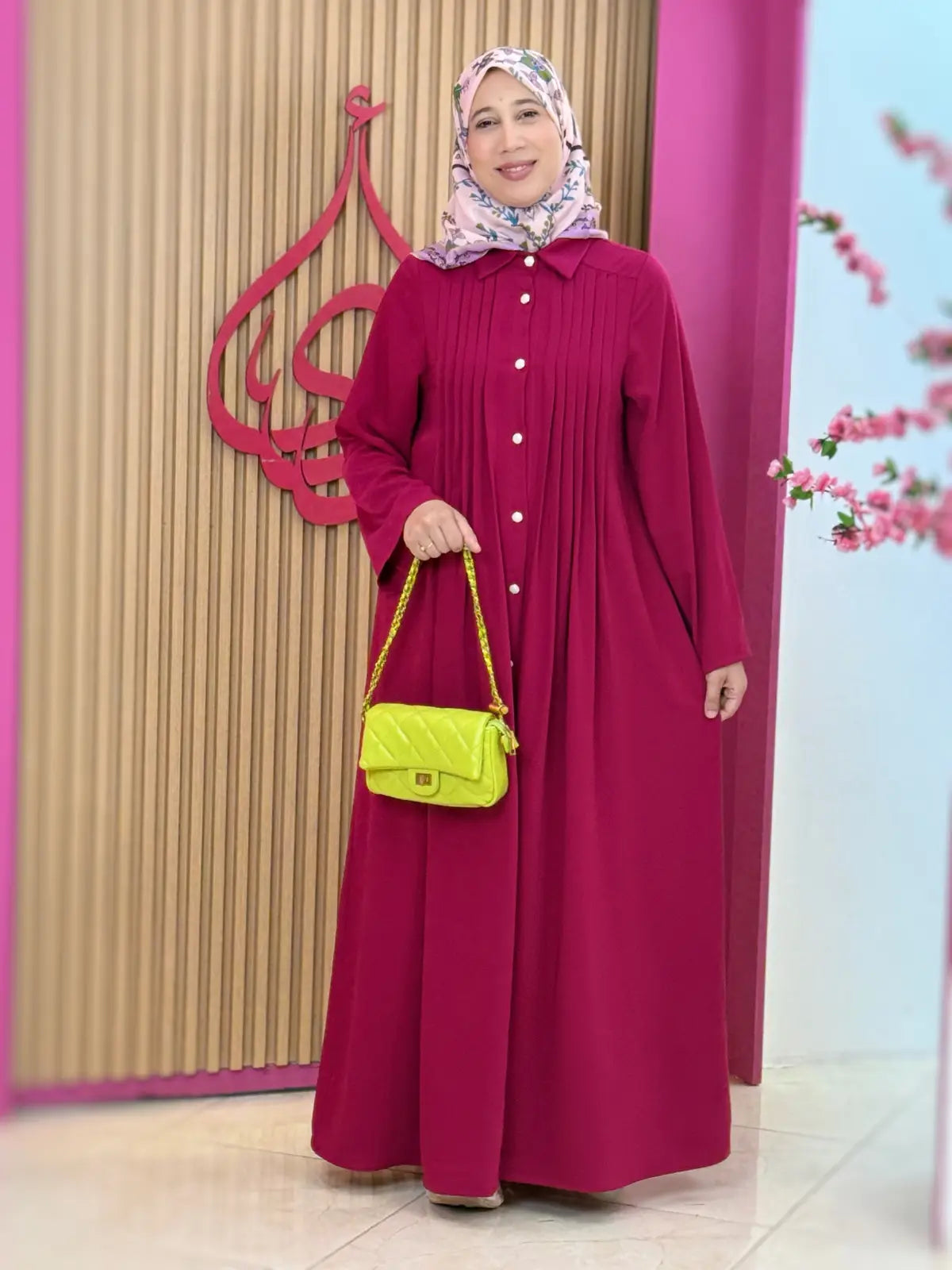 فستان ريماس فوشيا