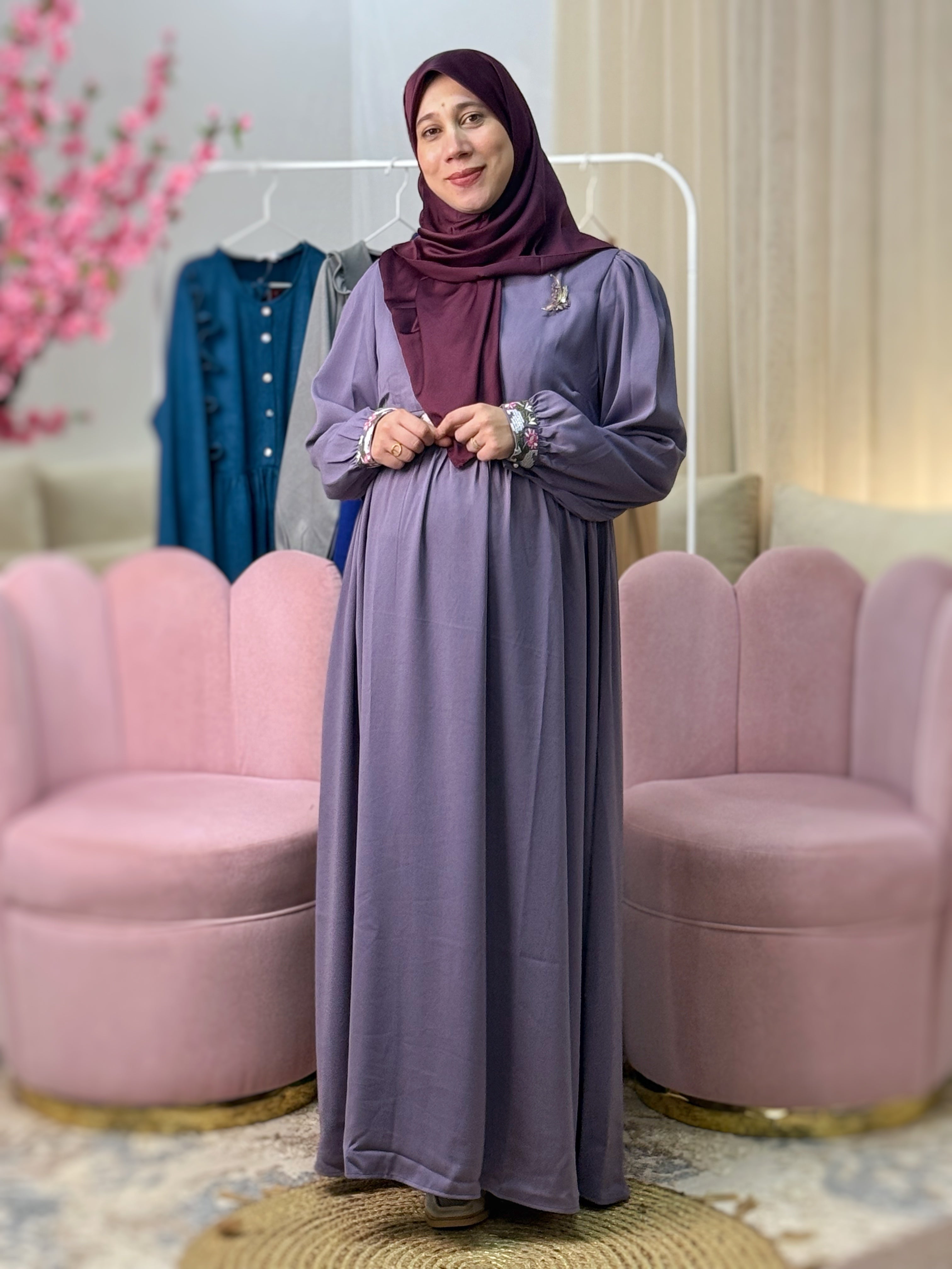 Robe FIRDAOUS Mauve Iris