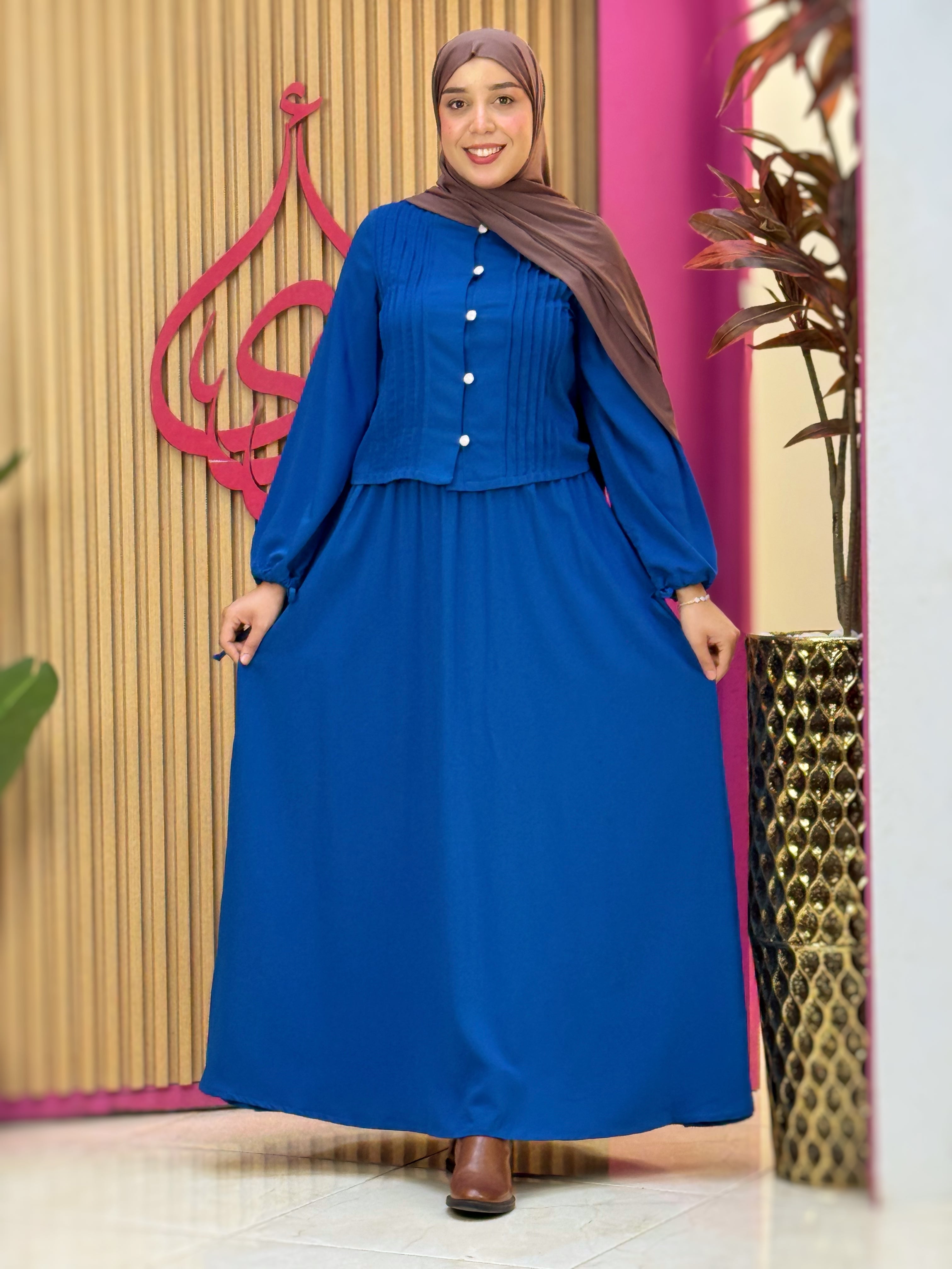 طقم نور أزرق