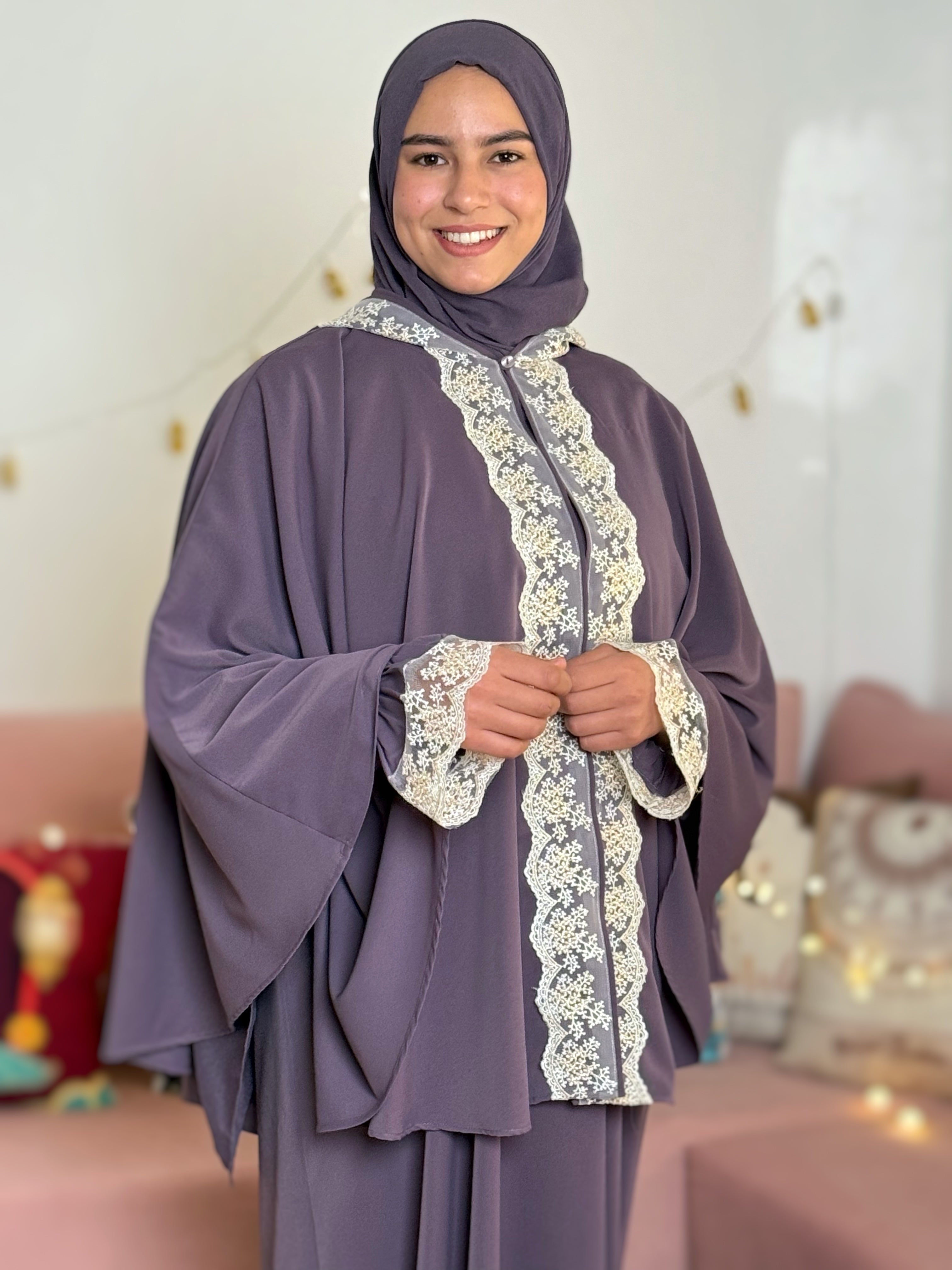 ABAYA MAYMONA Mauve