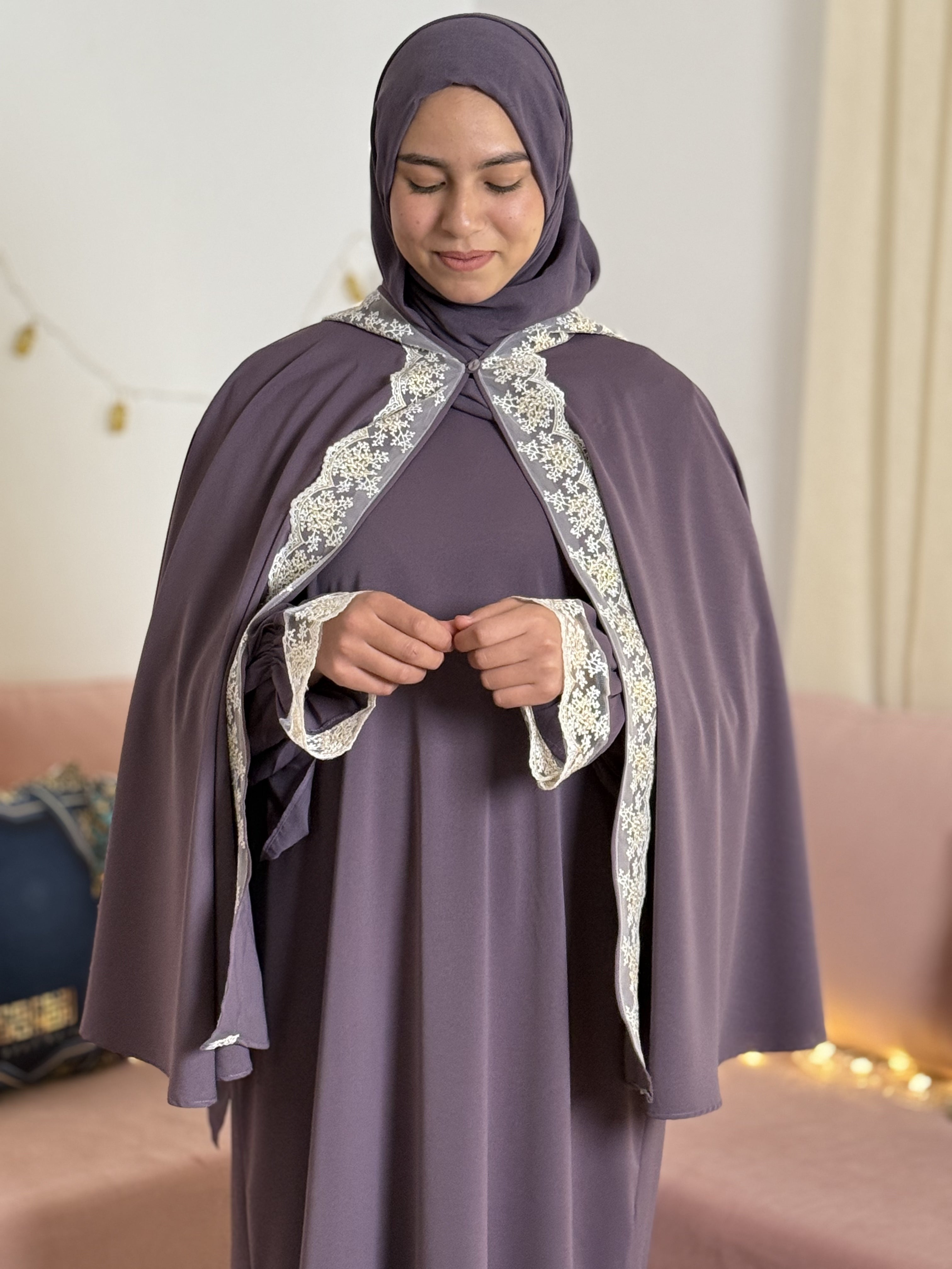 ABAYA MAYMONA Mauve