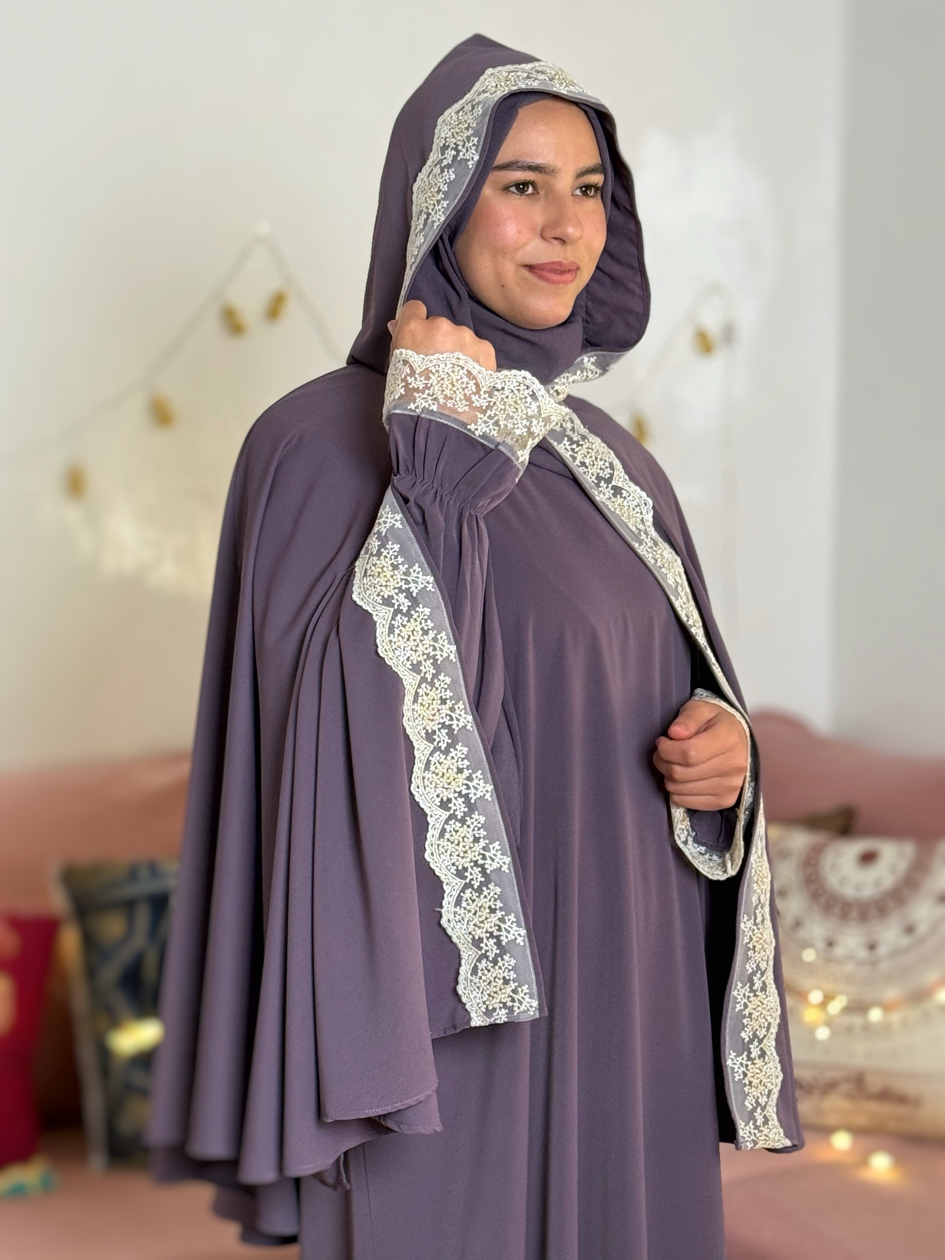 ABAYA MAYMONA Mauve