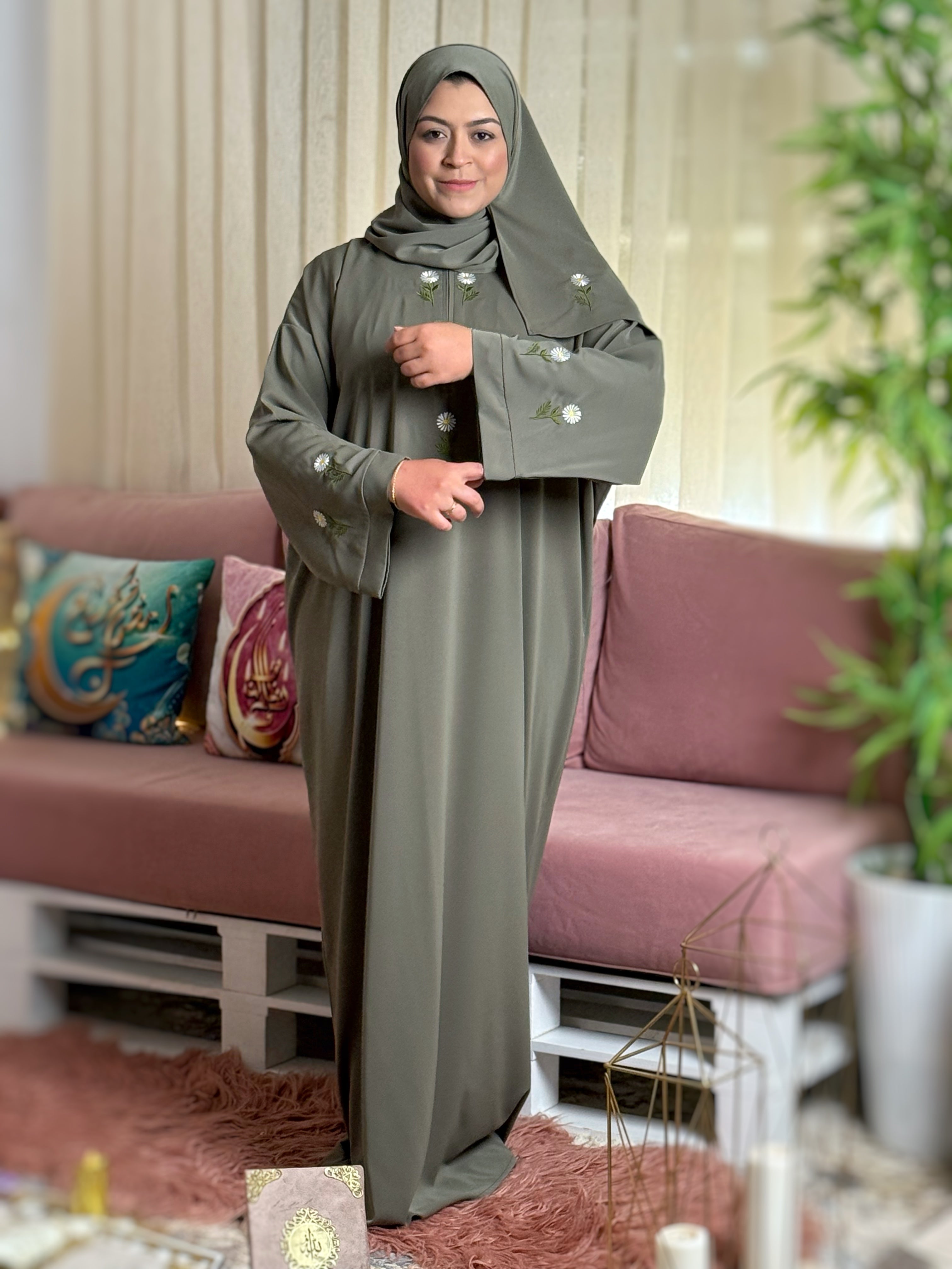 ABAYA SALAMA Vert
