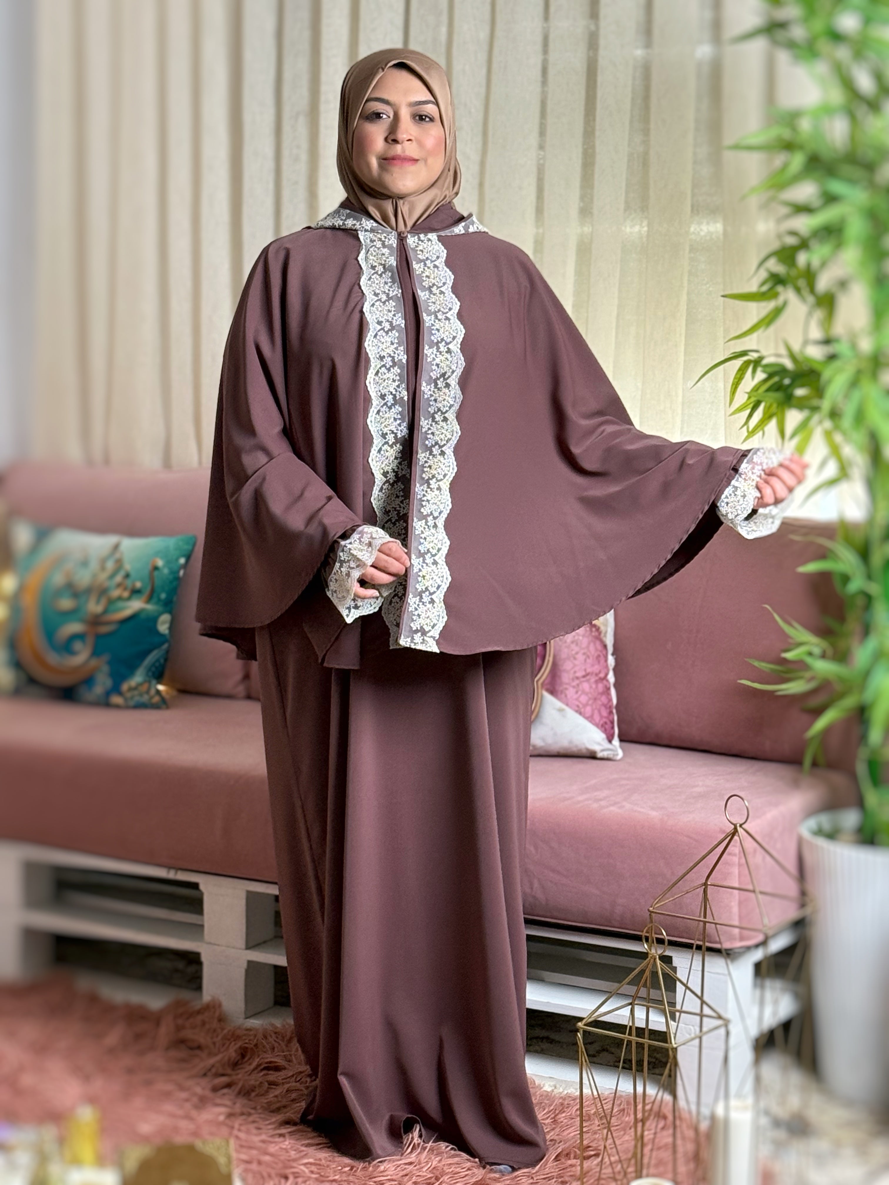 ABAYA MAYMONA Chocolat