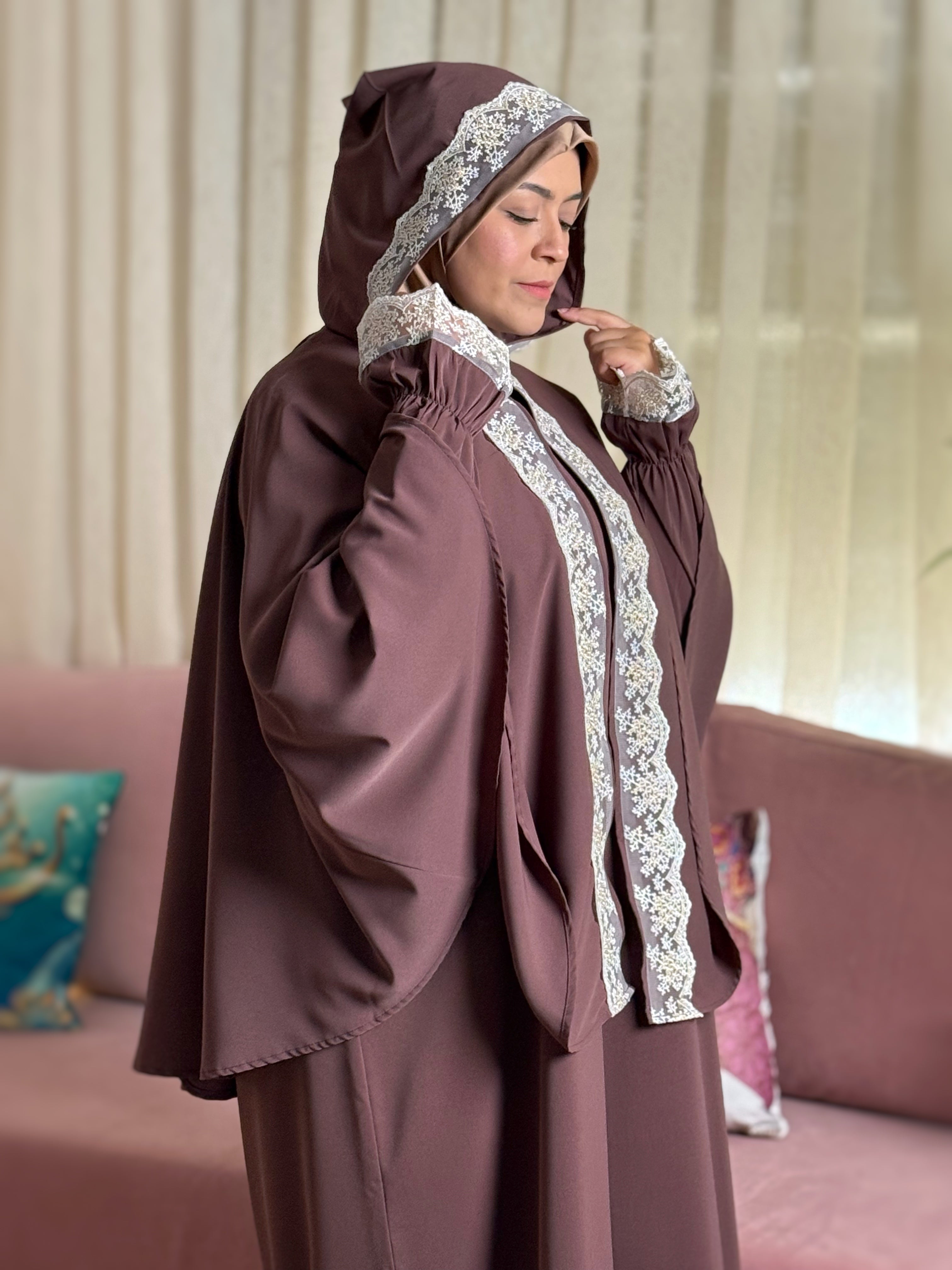 ABAYA MAYMONA Chocolat