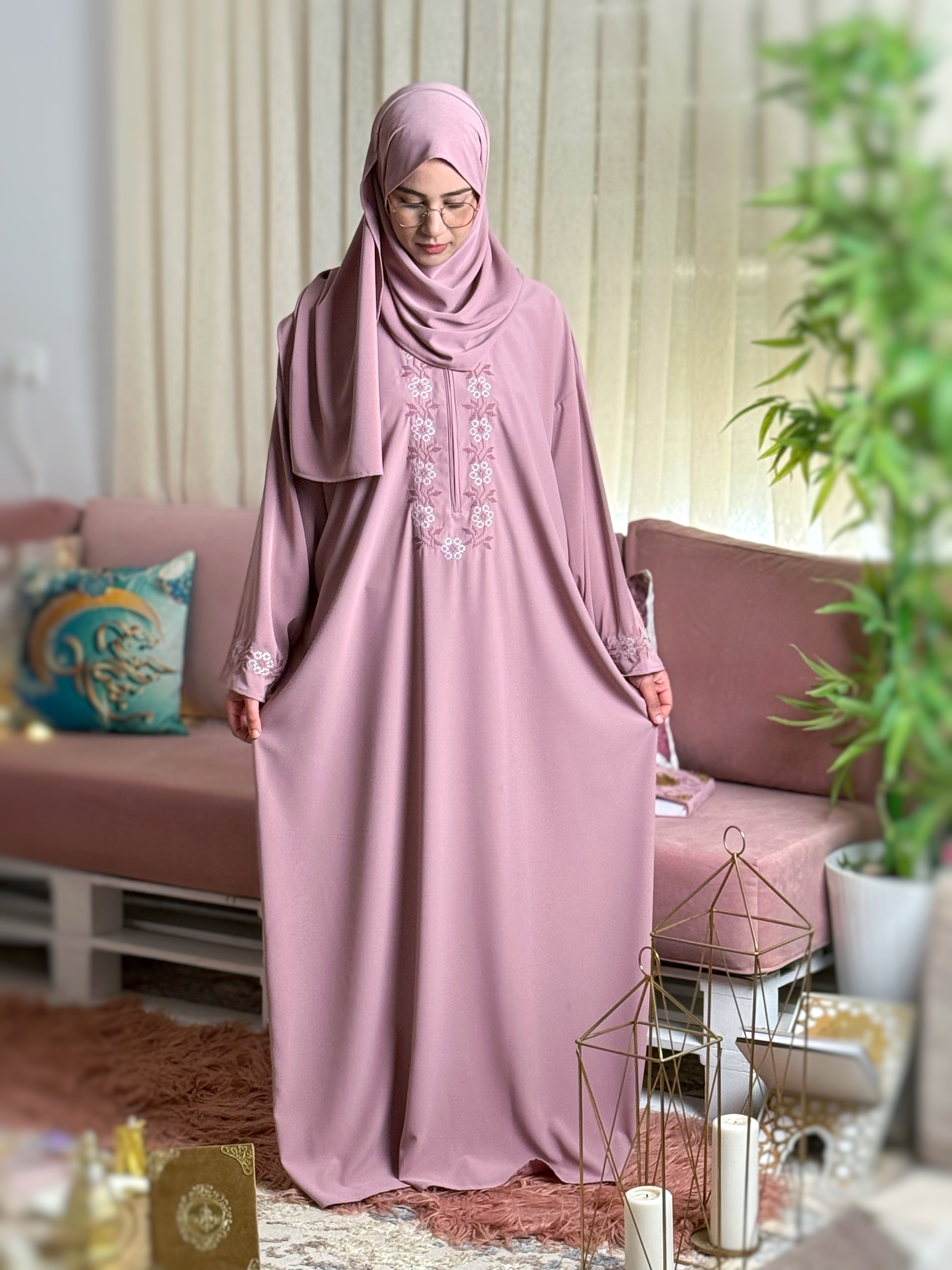 ABAYA HAFSA Rose