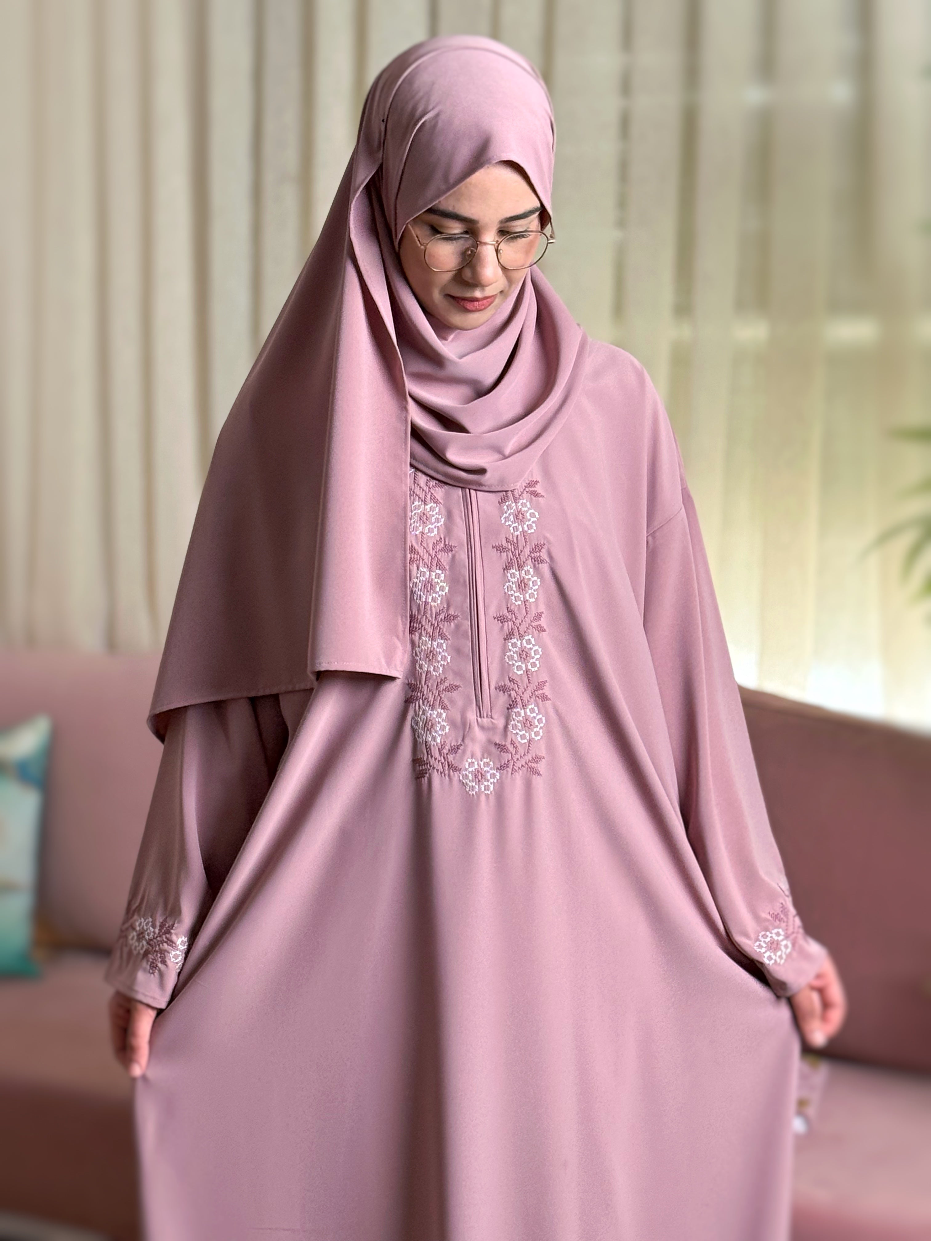 ABAYA HAFSA Rose