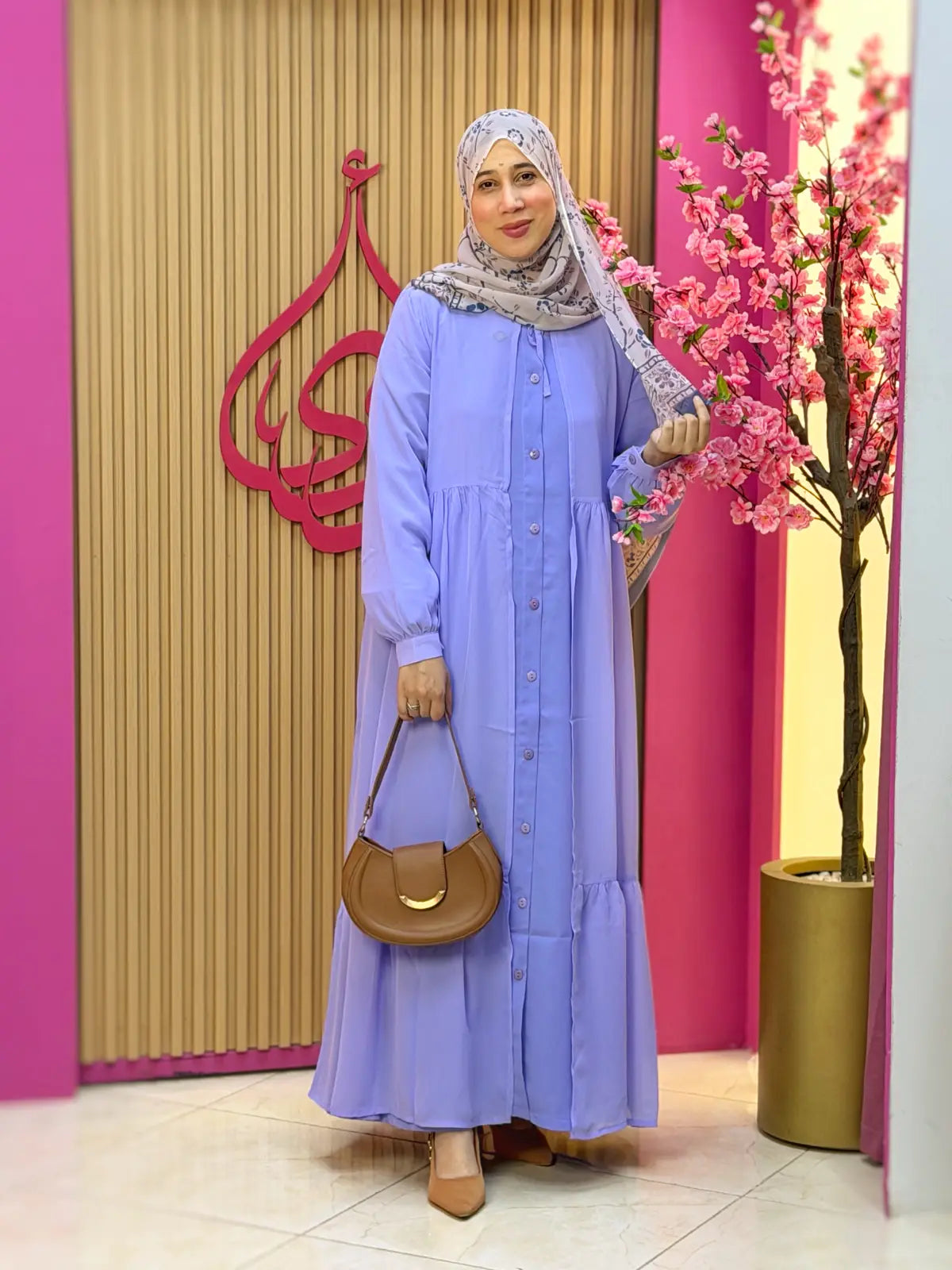 عباية يمامة بنفسجي