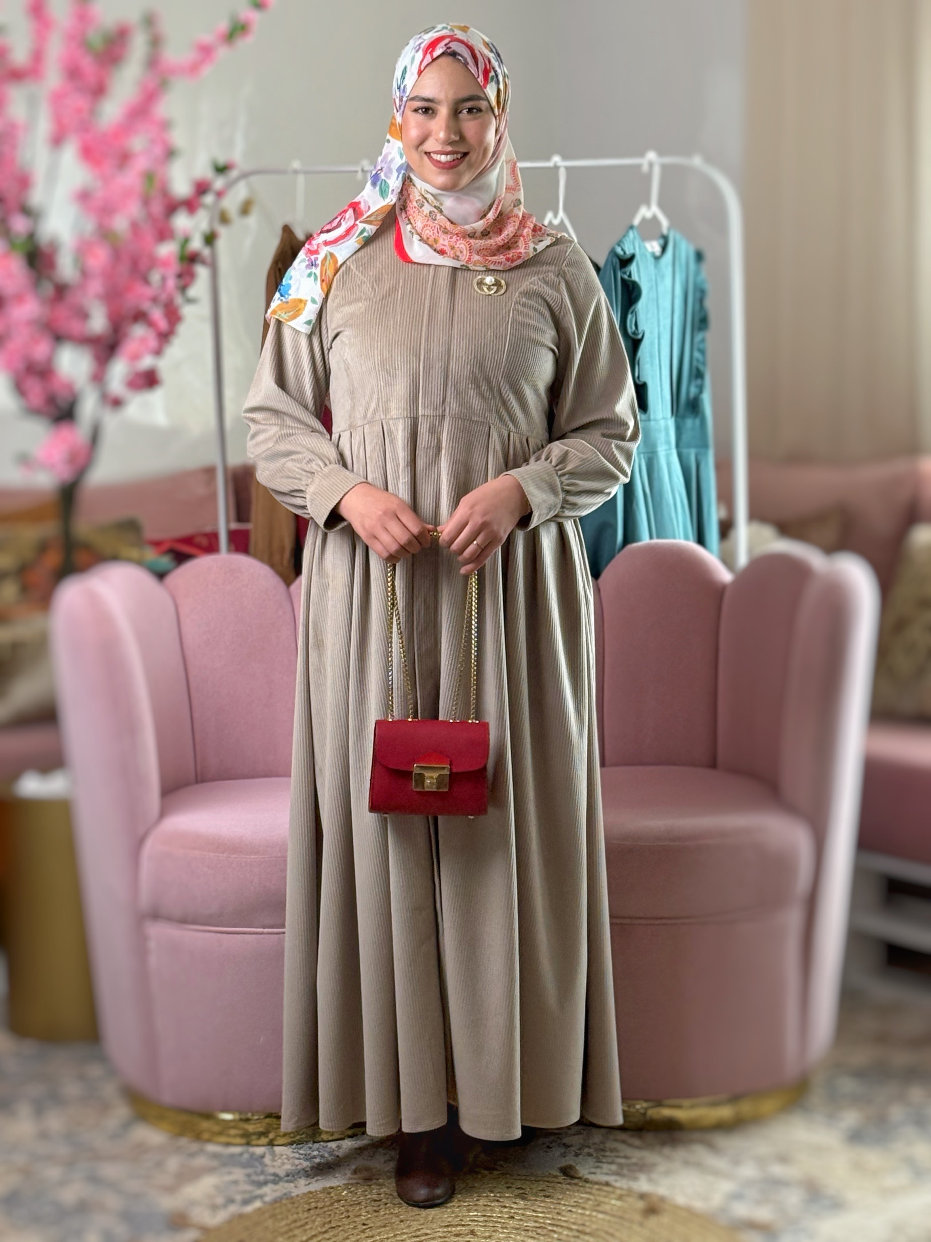 Robe SOUHAILA Beige
