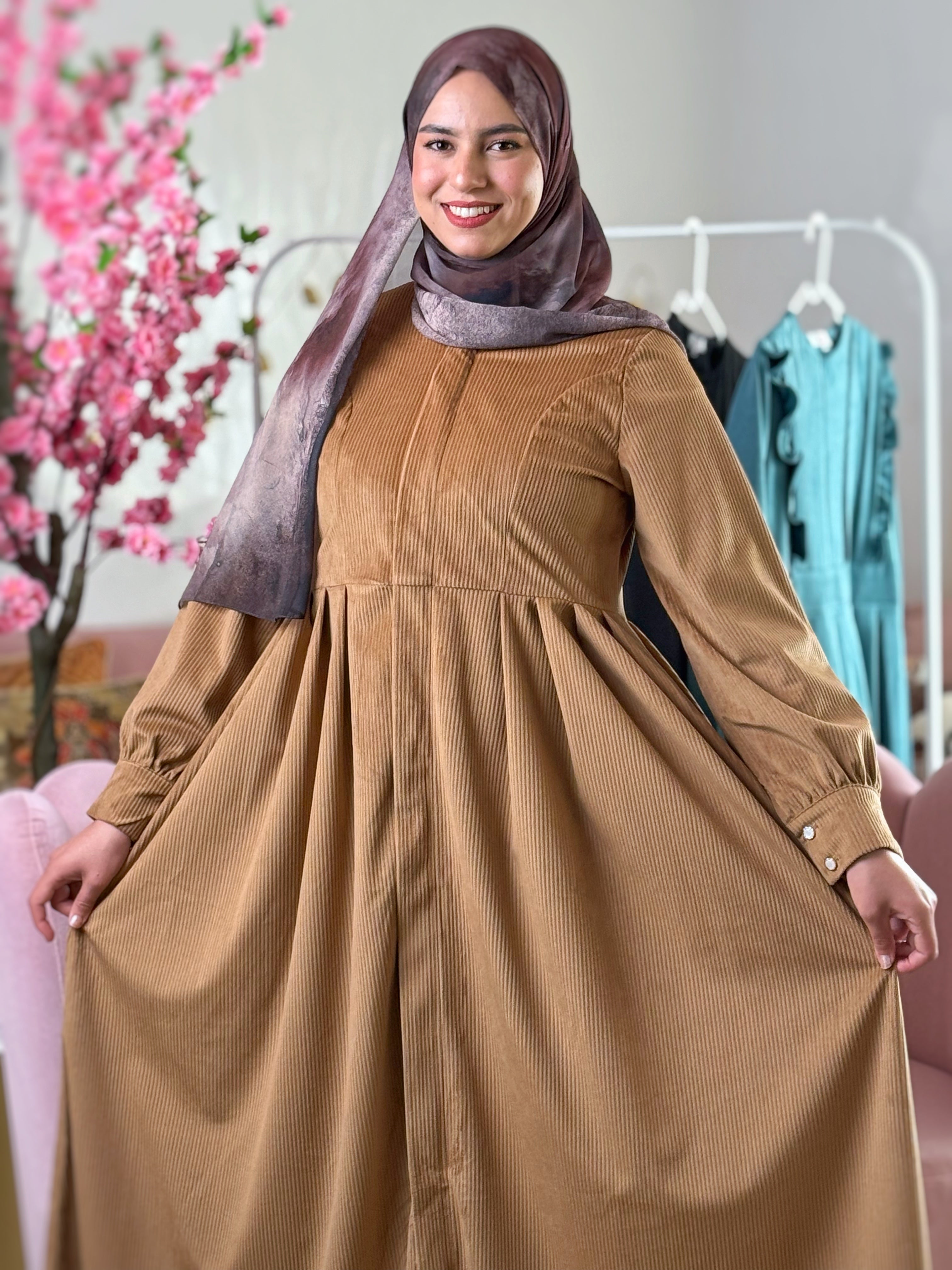 Robe SOUHAILA Camel