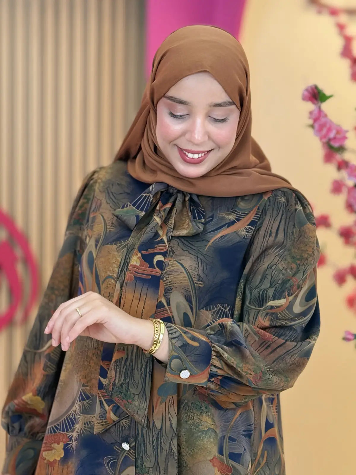 فستان راوية أزرق