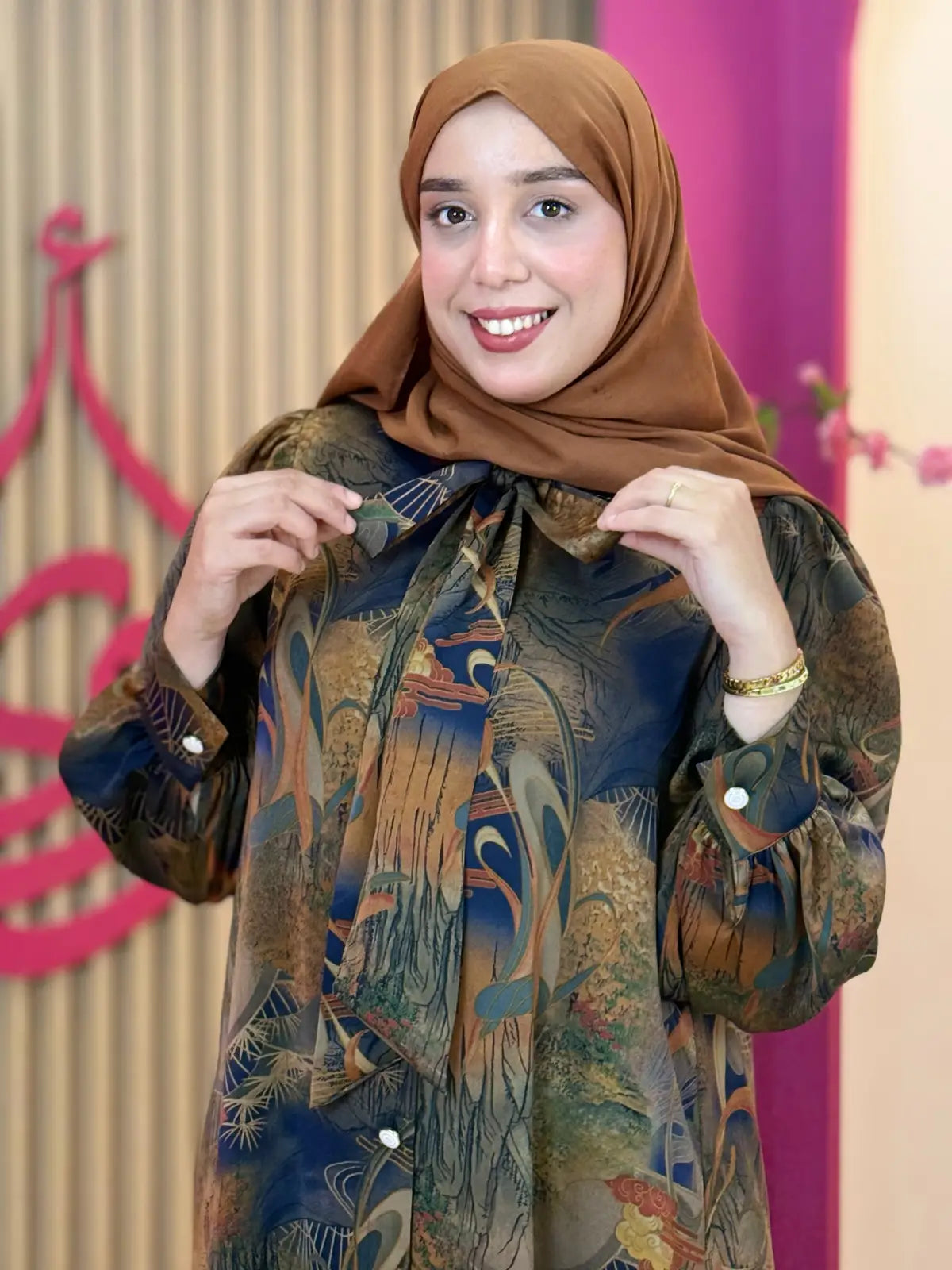 فستان راوية أزرق