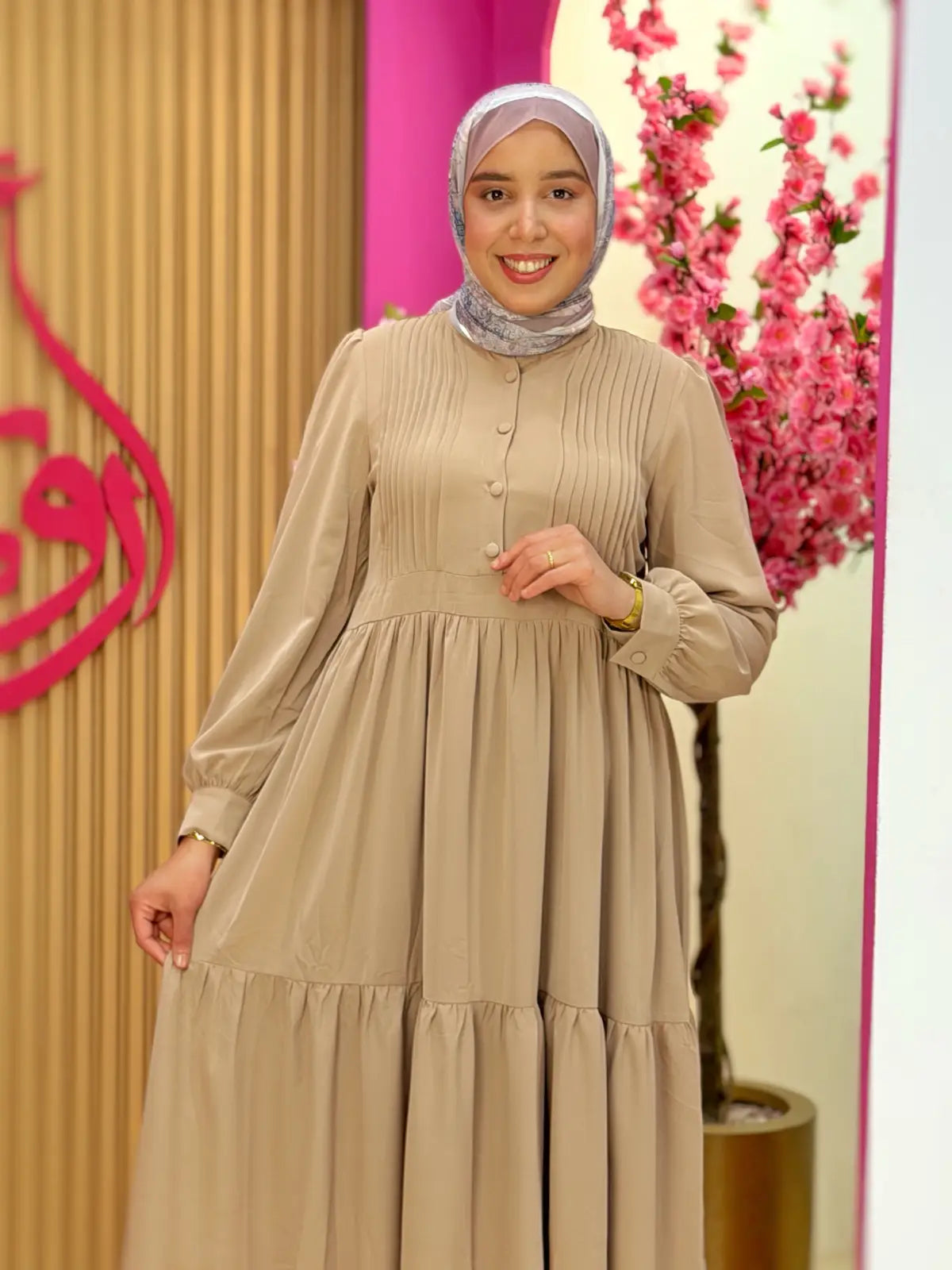 فستان نور بيج