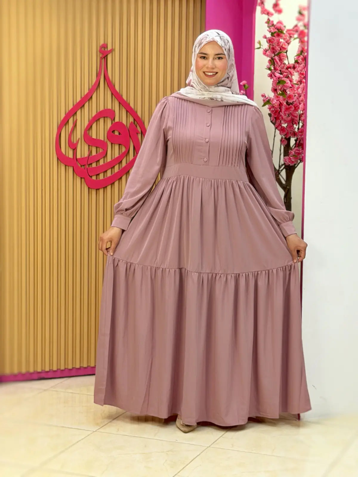 فستان نور وردي