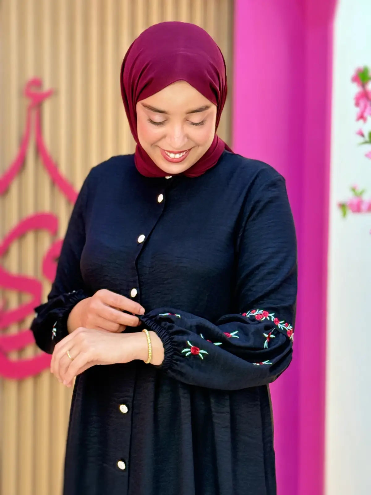 فستان ورود أسود