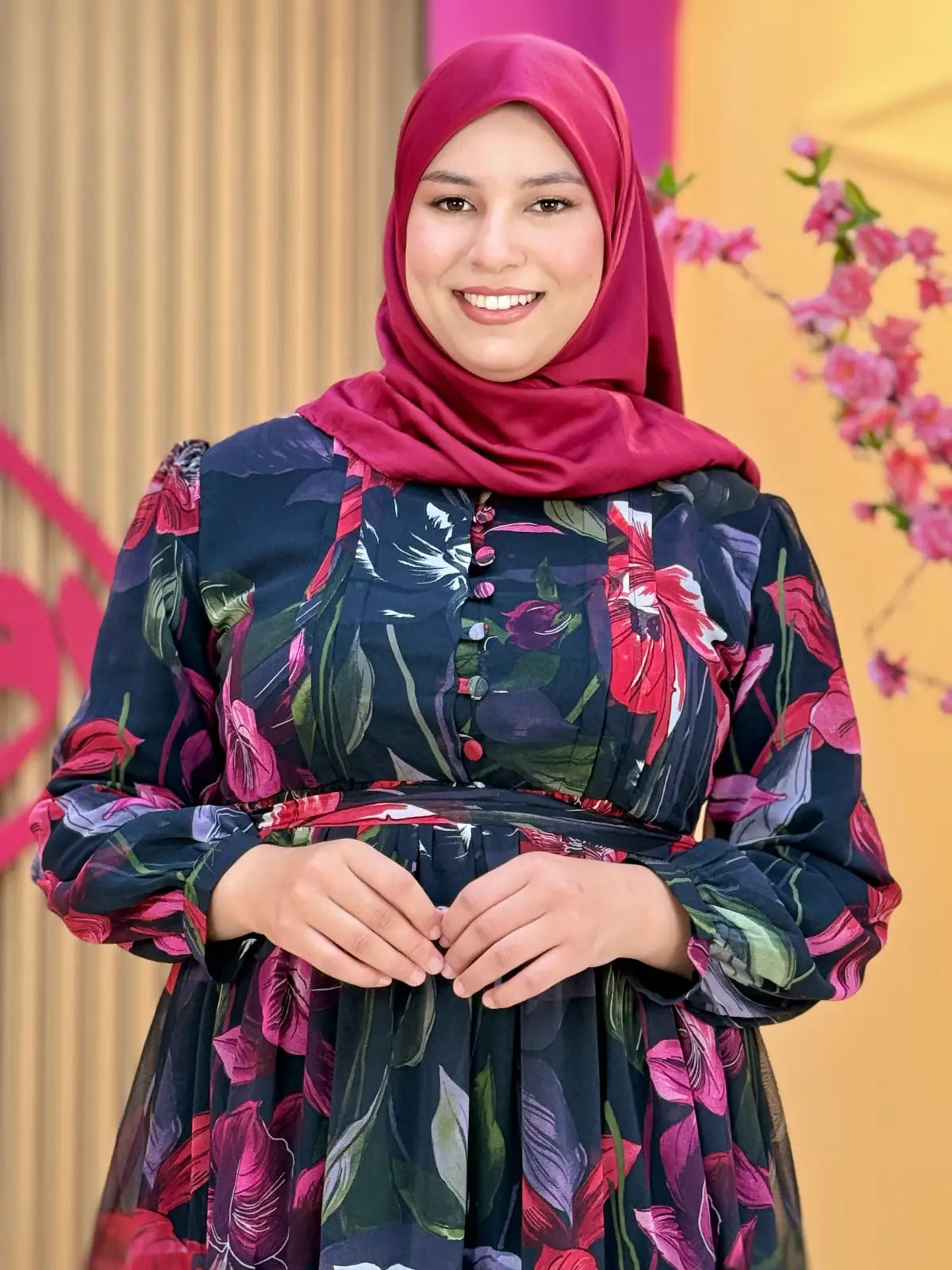 فستان نسمة ورد