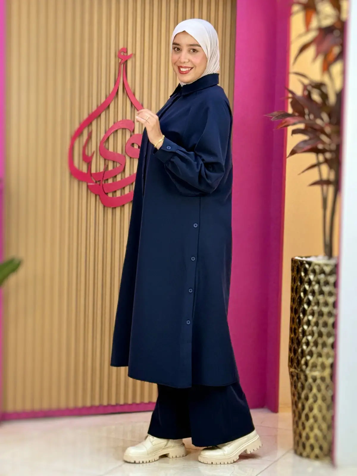 طقم ريتال أزرق غامق
