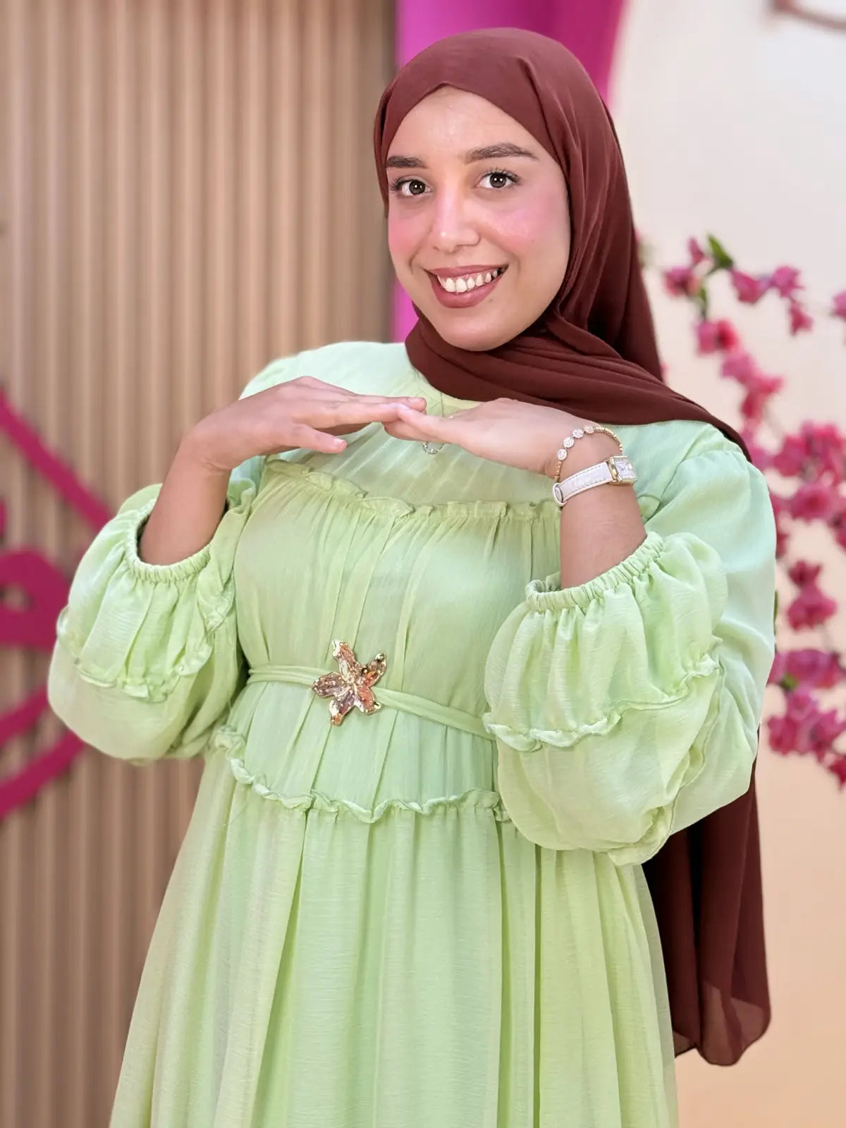 فستان روح أخضر