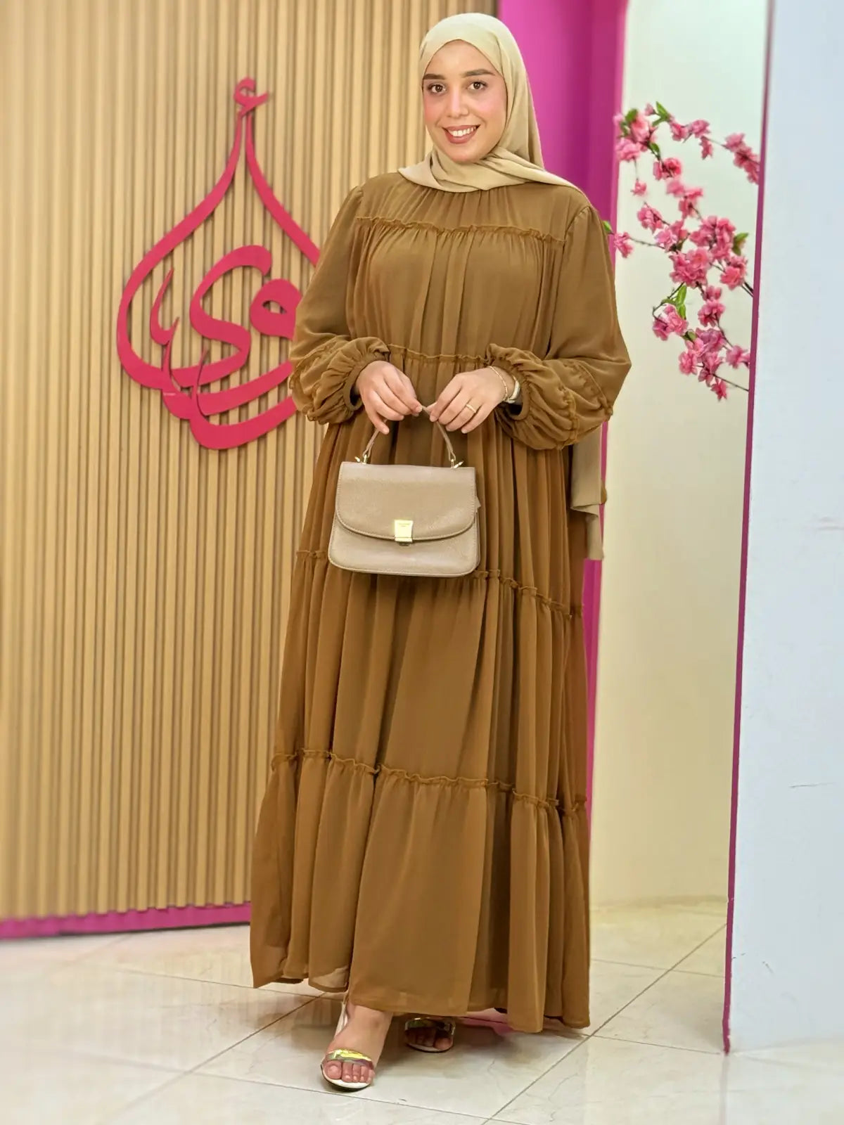 فستان روح بني