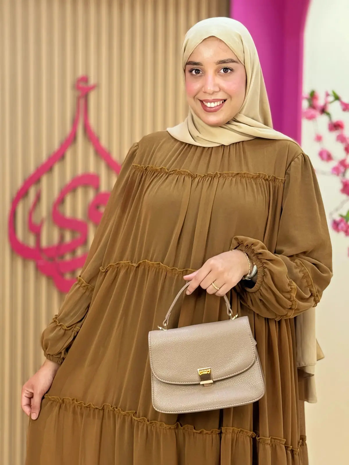 فستان روح بني