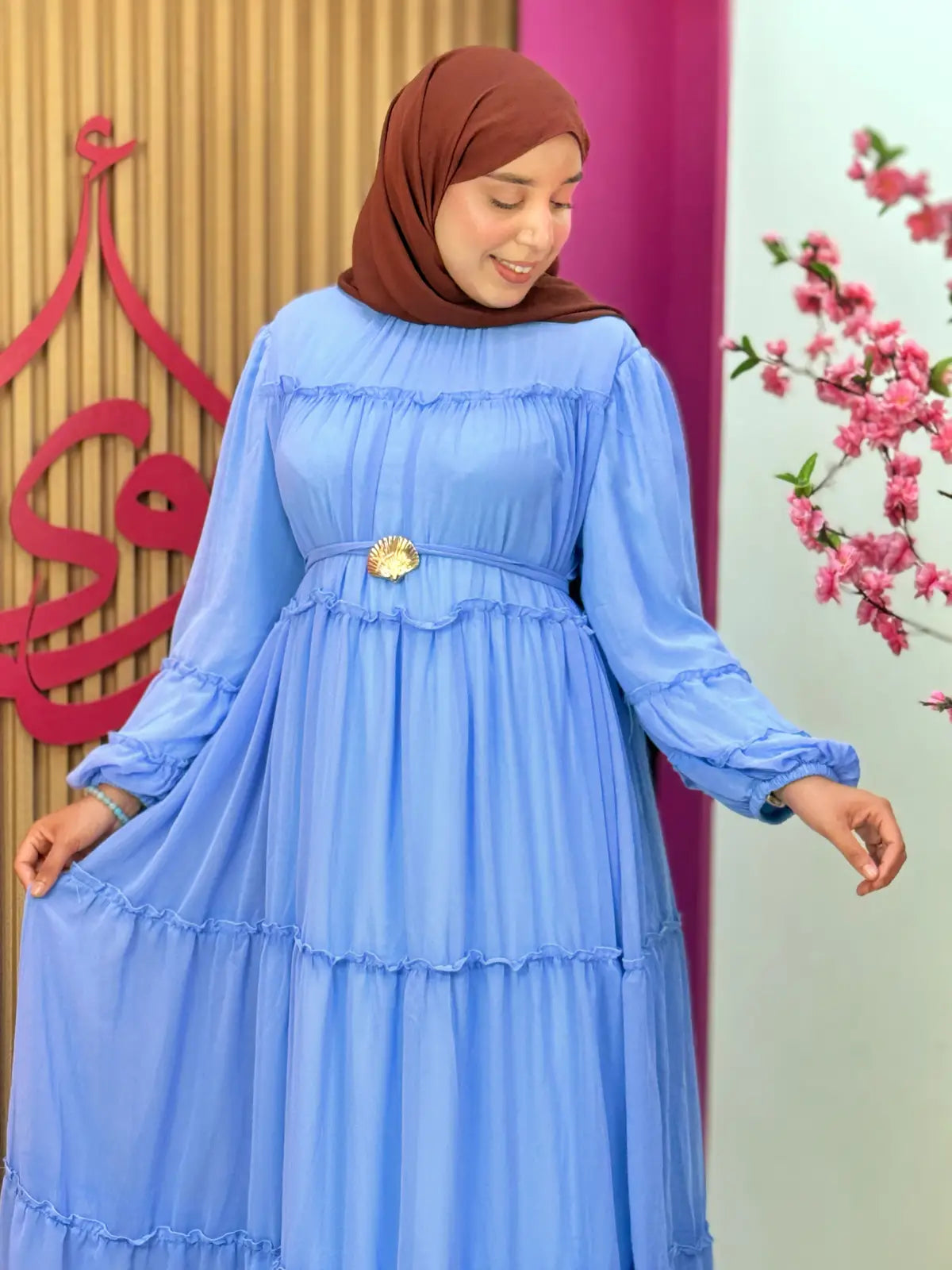 فستان روح أزرق