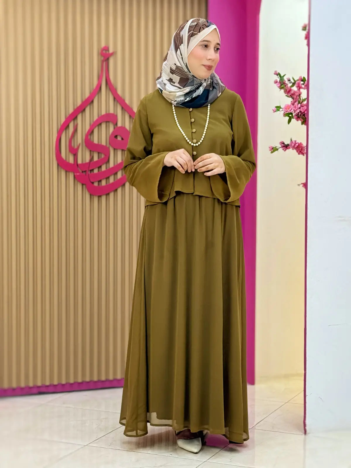 طقم جمانة أخضر