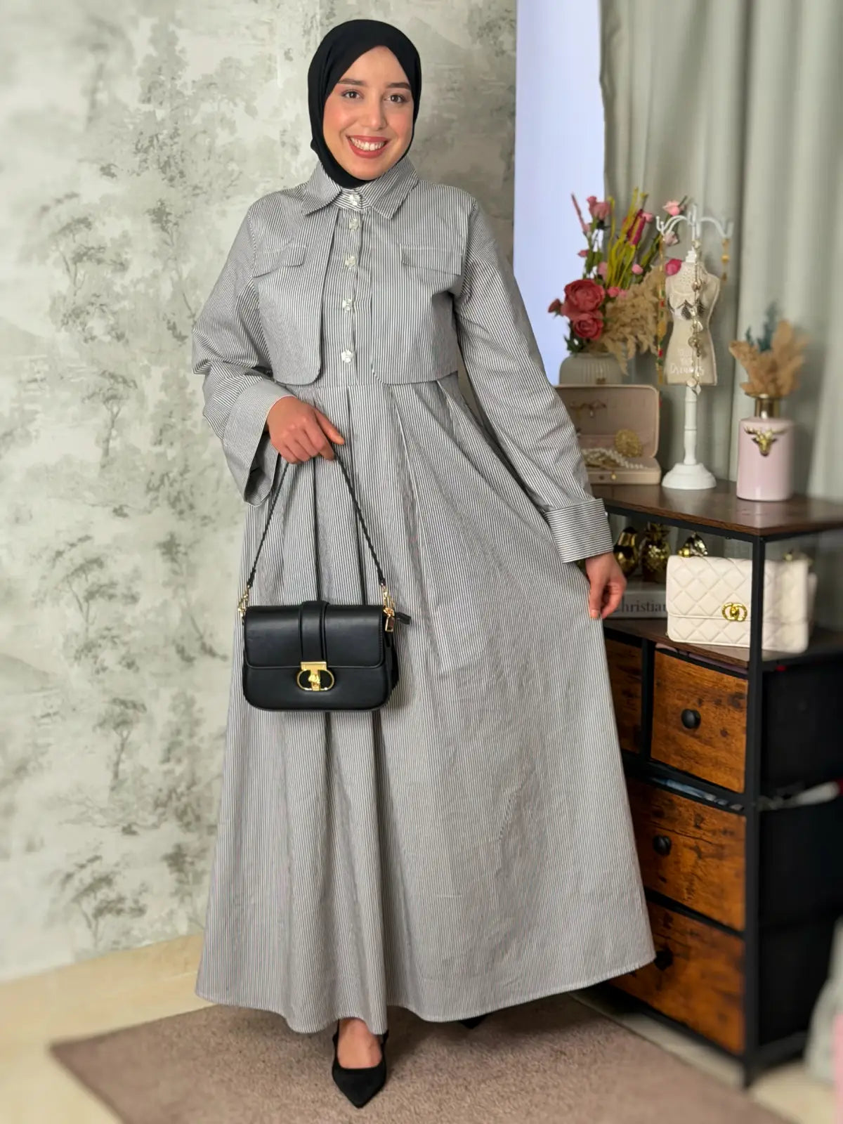 فستان ماية مخطط