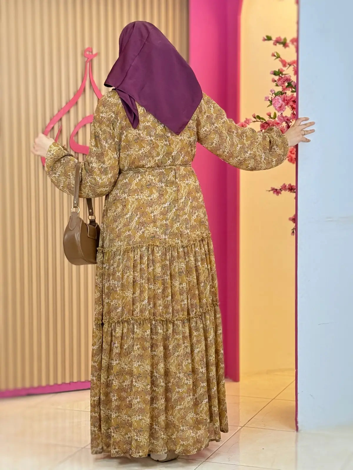 فستان إيلاف  خردلي