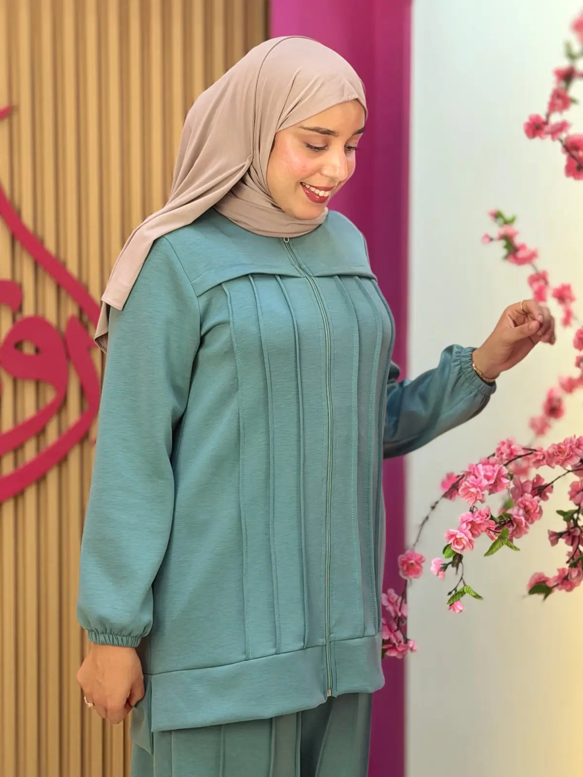 طقم ريم أخضر