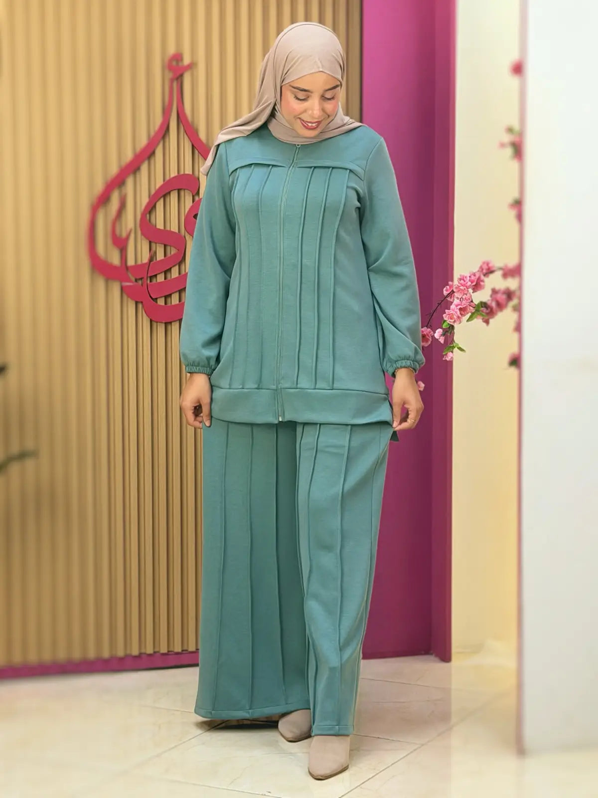 طقم ريم أخضر