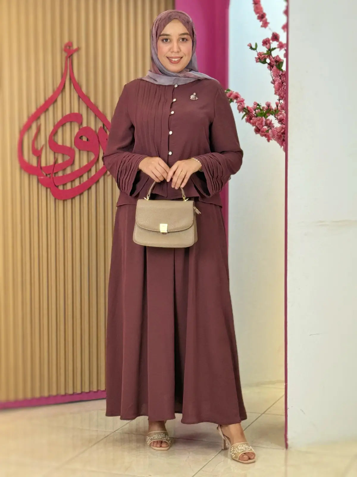 طقم سيليا بنفسجي