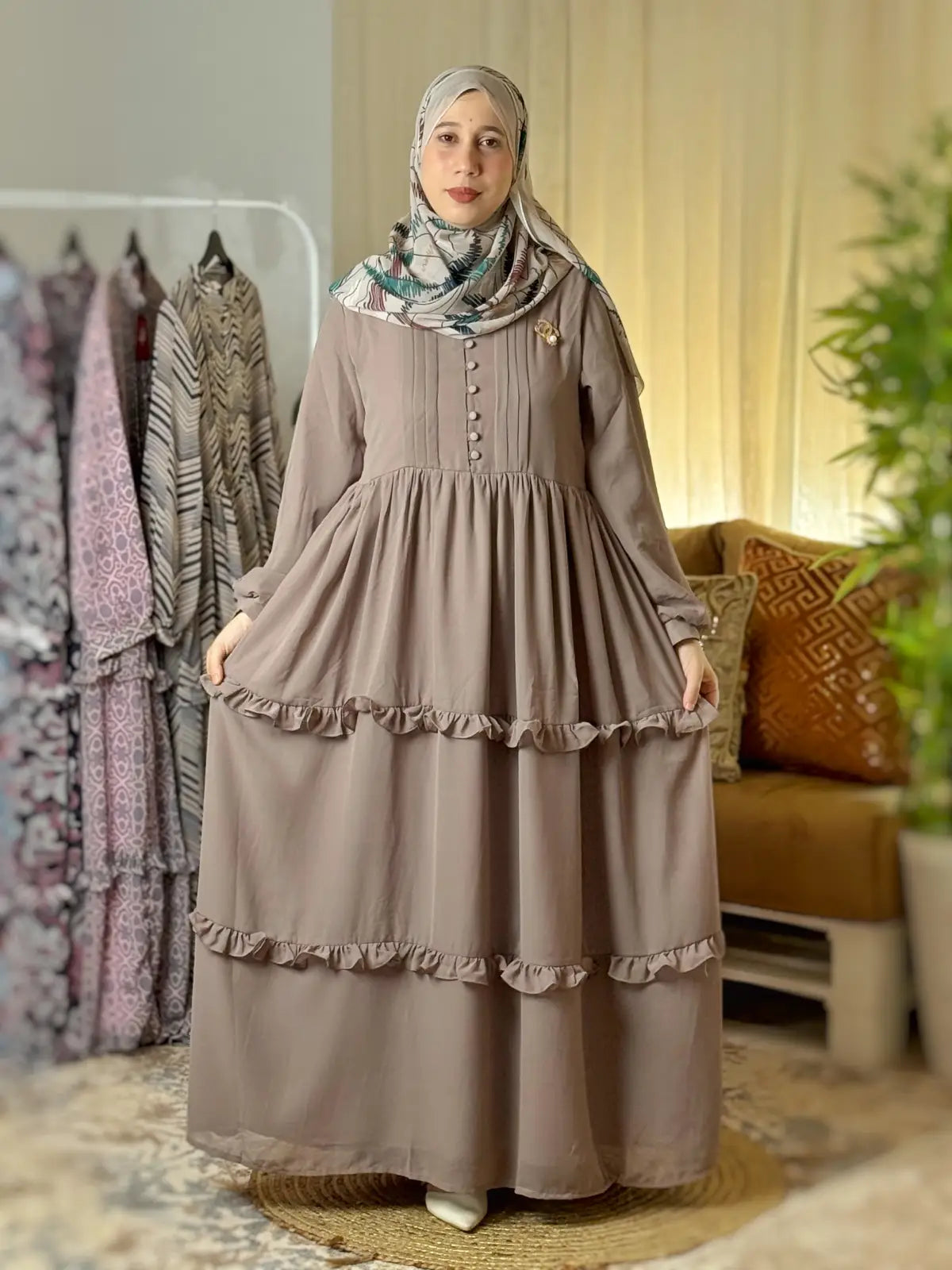 Robe FAYZA Khaki