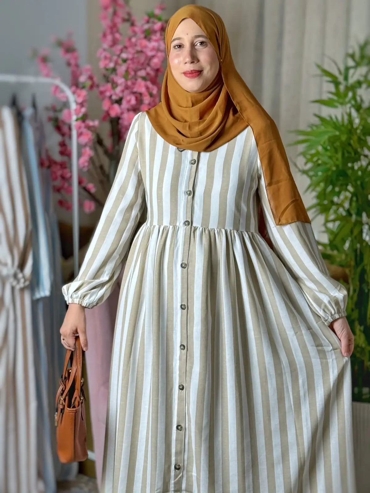 Robe BAHIA Rayée Beige