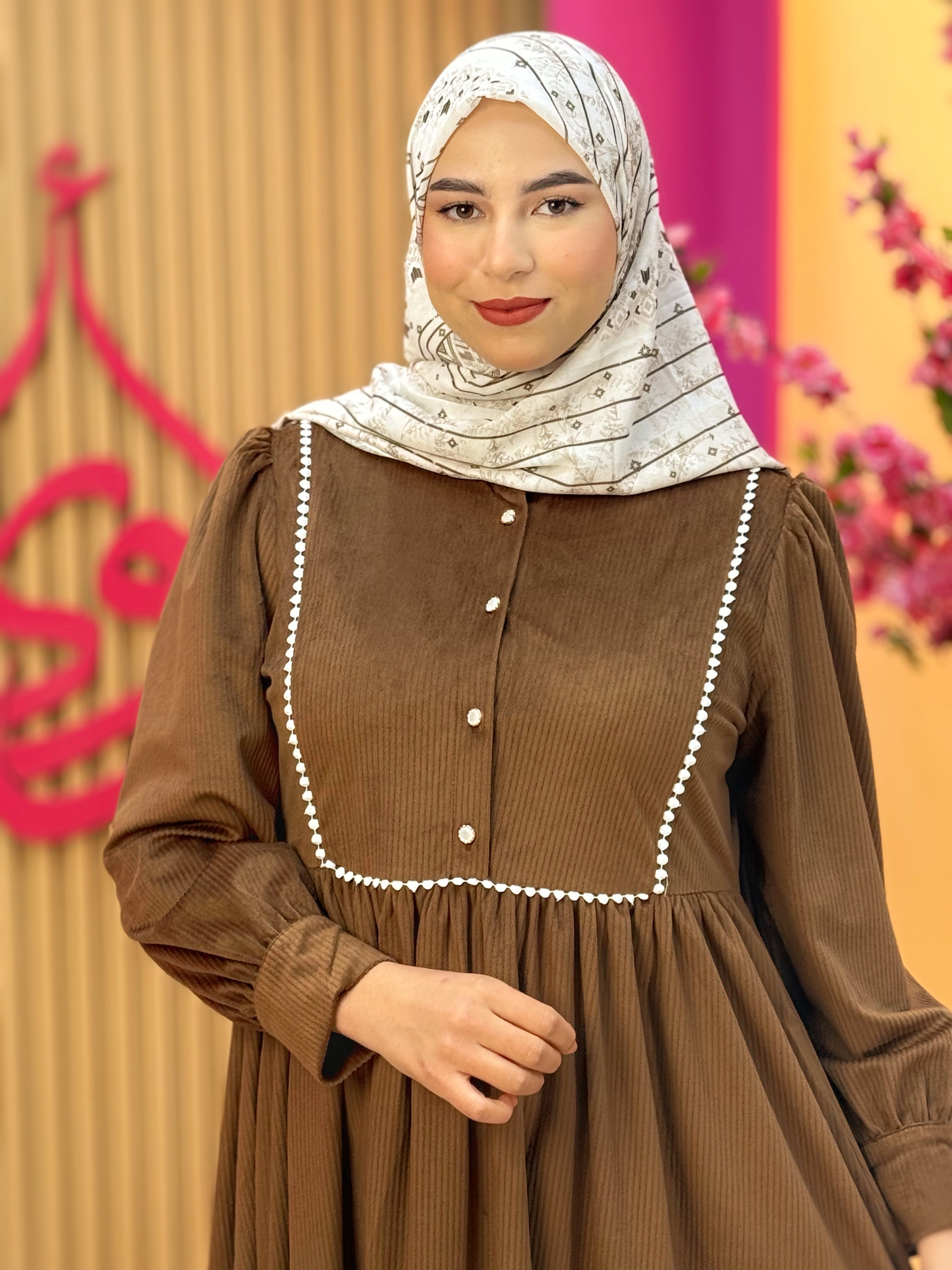 فستان ساندية شوكولا